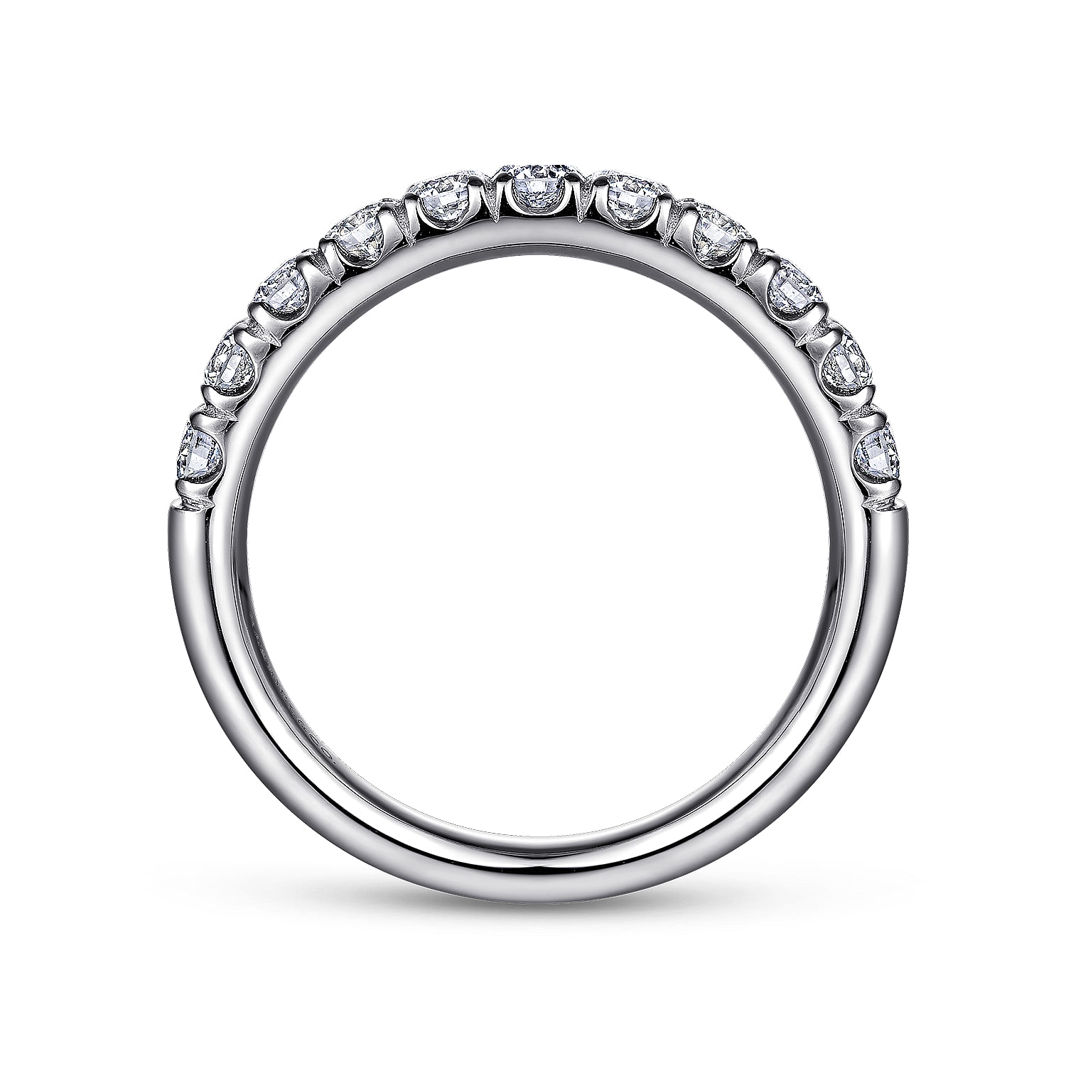 14k White Gold Diamond Straight Anniversary Band angle 2 14k White Gold Diamond Straight Anniversary Band angle 2