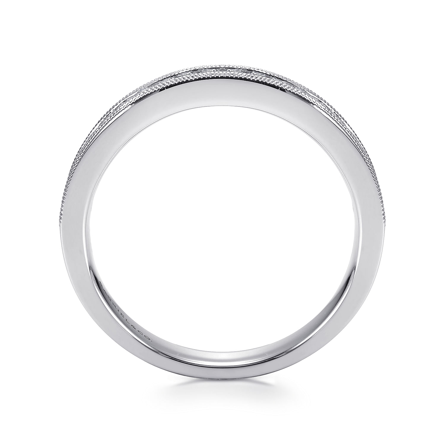 14k White Gold Diamond Straight Anniversary Band angle 2 14k White Gold Diamond Straight Anniversary Band angle 2