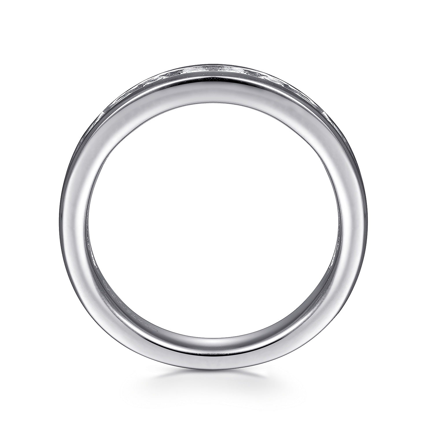 14k White Gold Diamond Straight Anniversary Band angle 2 14k White Gold Diamond Straight Anniversary Band angle 2