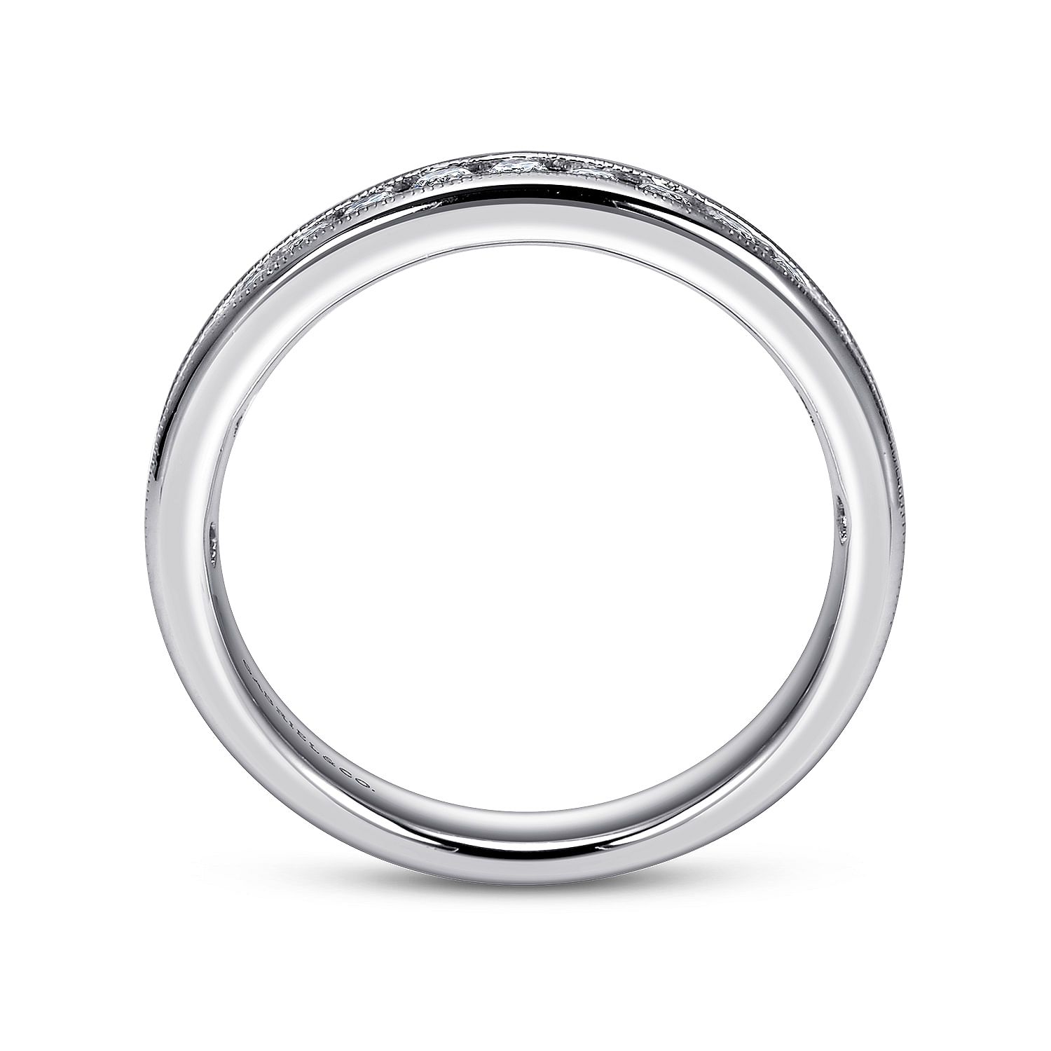 14k White Gold Diamond Straight Anniversary Band angle 2 14k White Gold Diamond Straight Anniversary Band angle 2