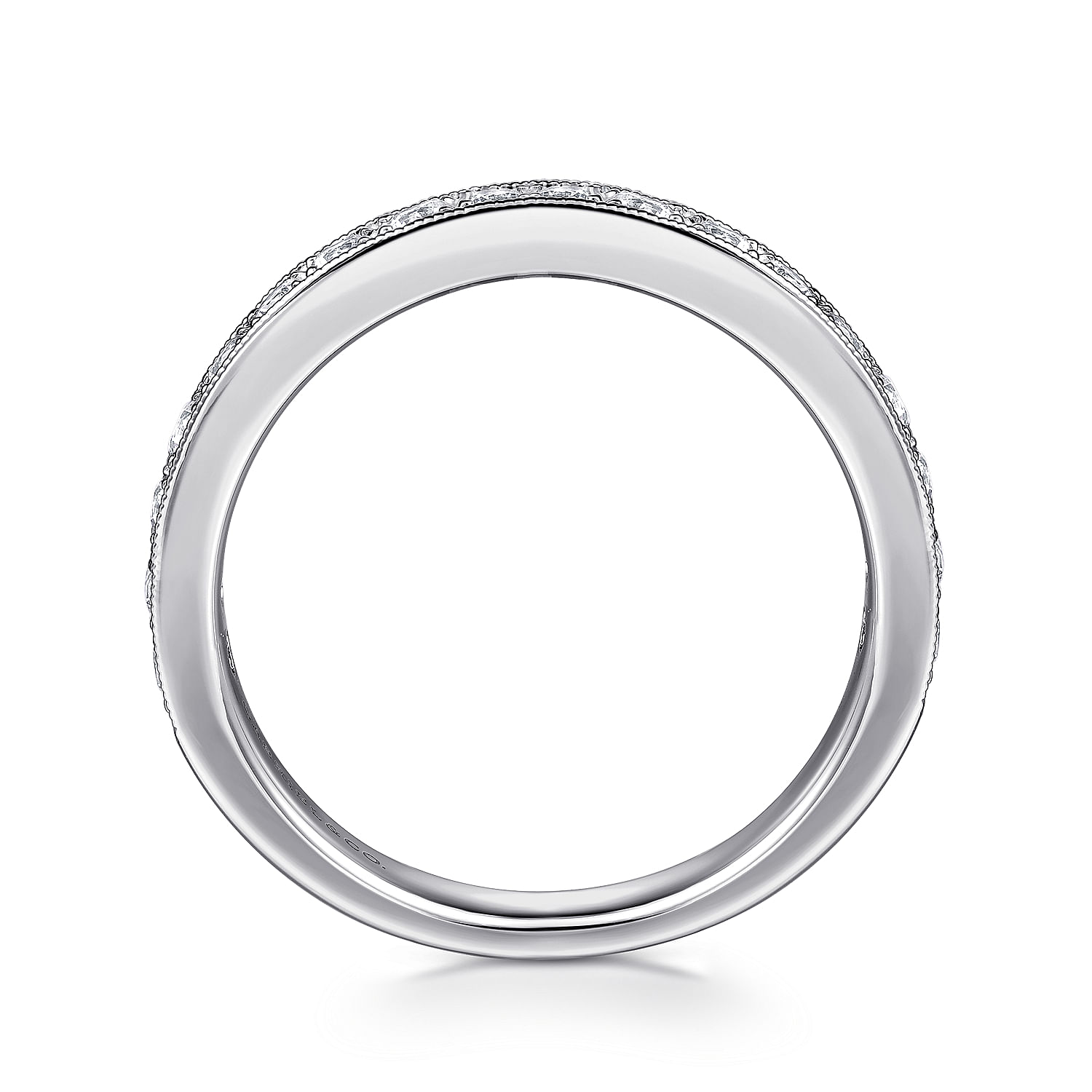 14k White Gold Diamond Straight Anniversary Band angle 2 14k White Gold Diamond Straight Anniversary Band angle 2