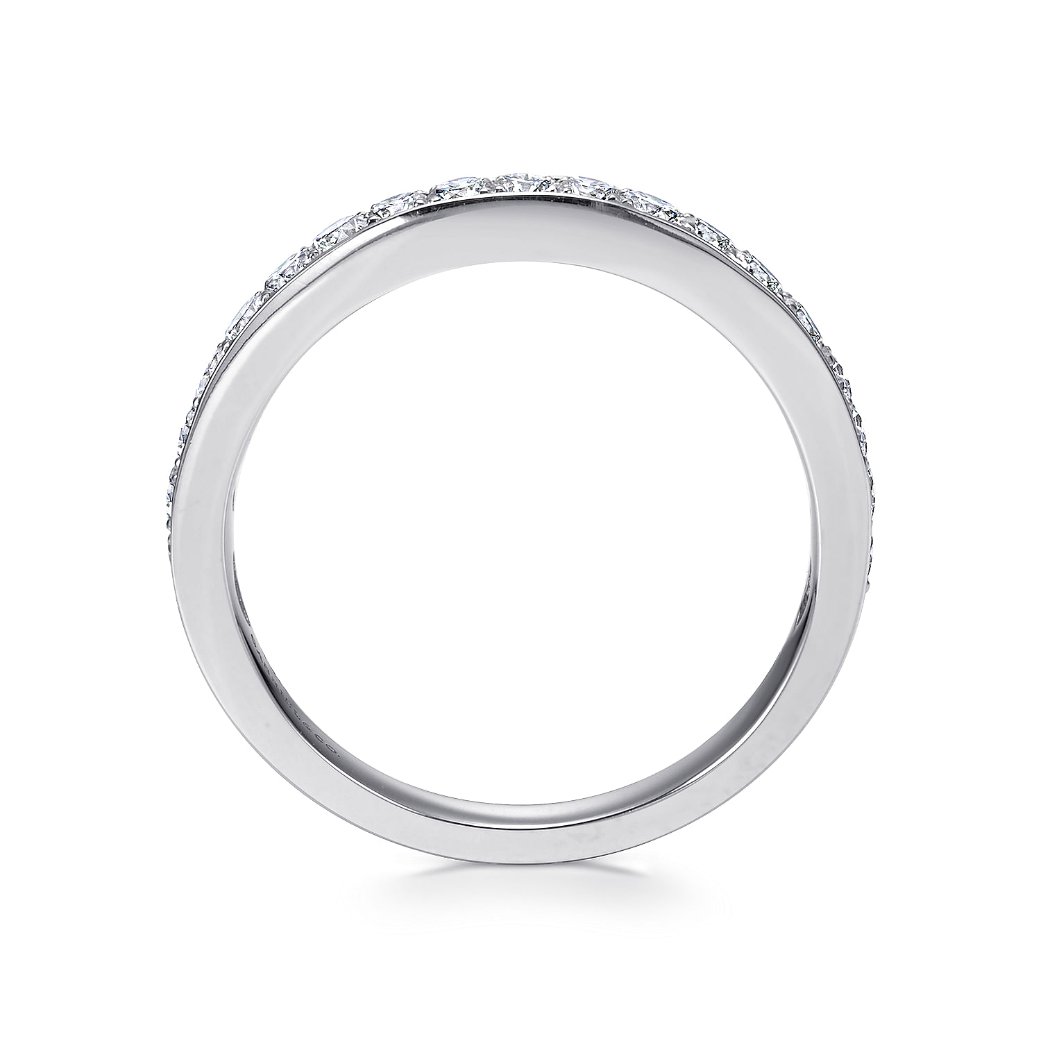 14k White Gold Diamond Straight Anniversary Band angle 2 14k White Gold Diamond Straight Anniversary Band angle 2