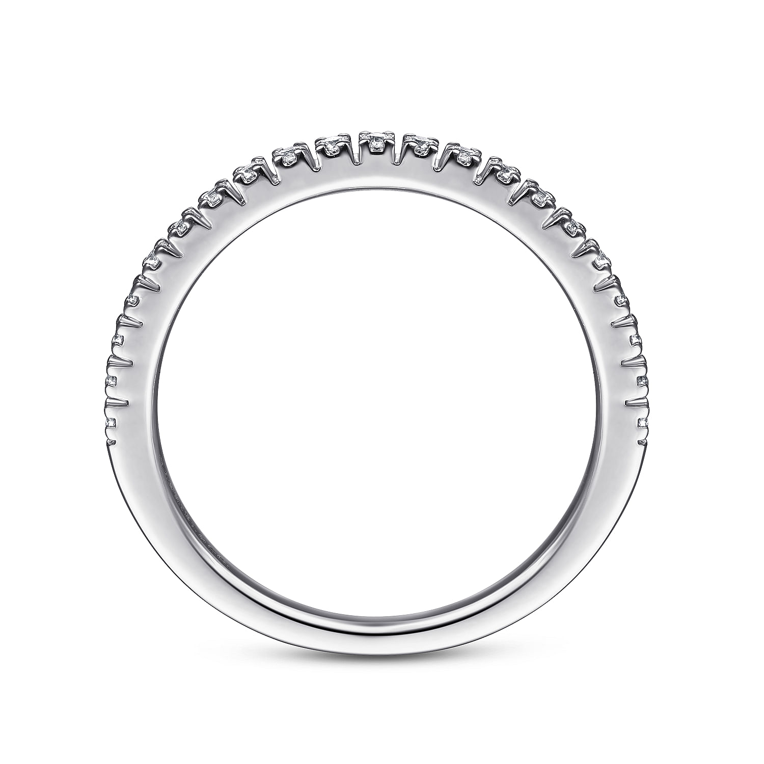 14k White Gold Diamond Straight Anniversary Band angle 2 14k White Gold Diamond Straight Anniversary Band angle 2