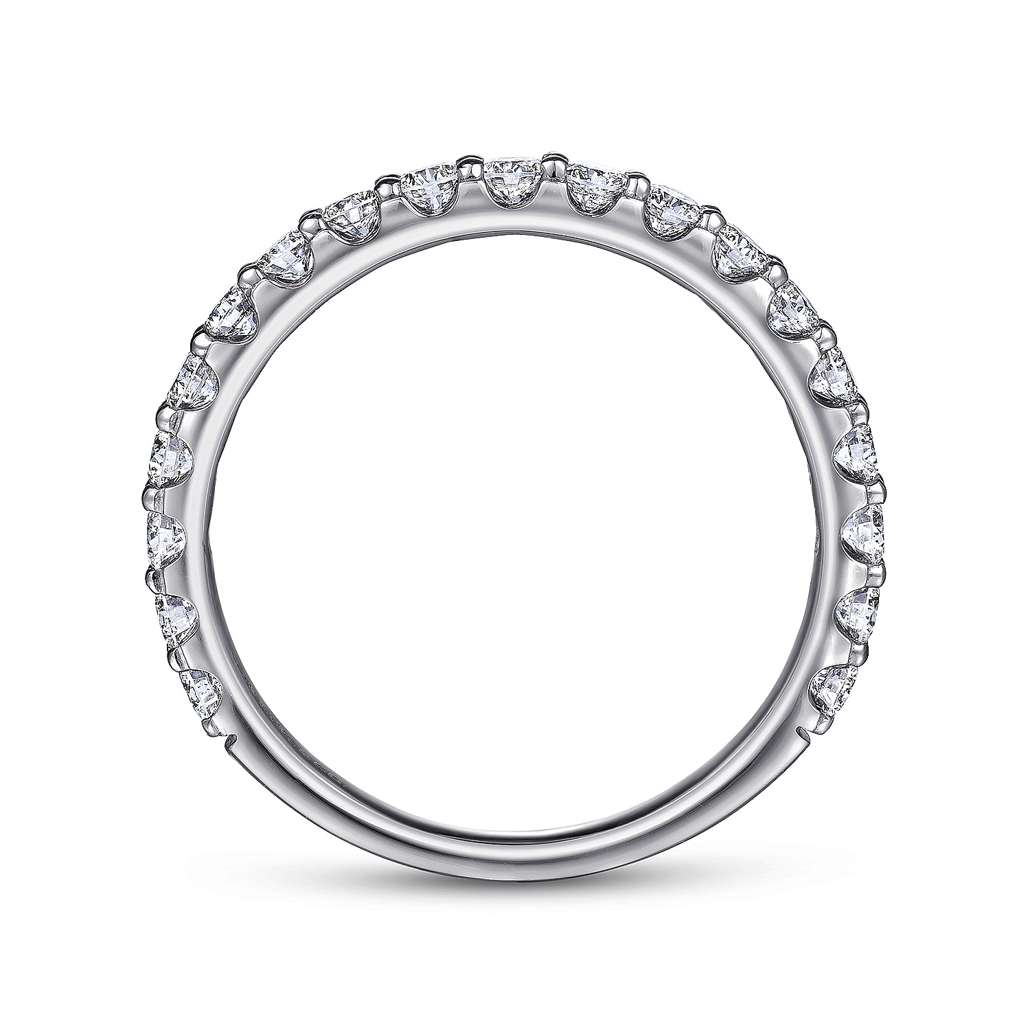 14k White Gold Diamond Straight Anniversary Band angle 2 14k White Gold Diamond Straight Anniversary Band angle 2