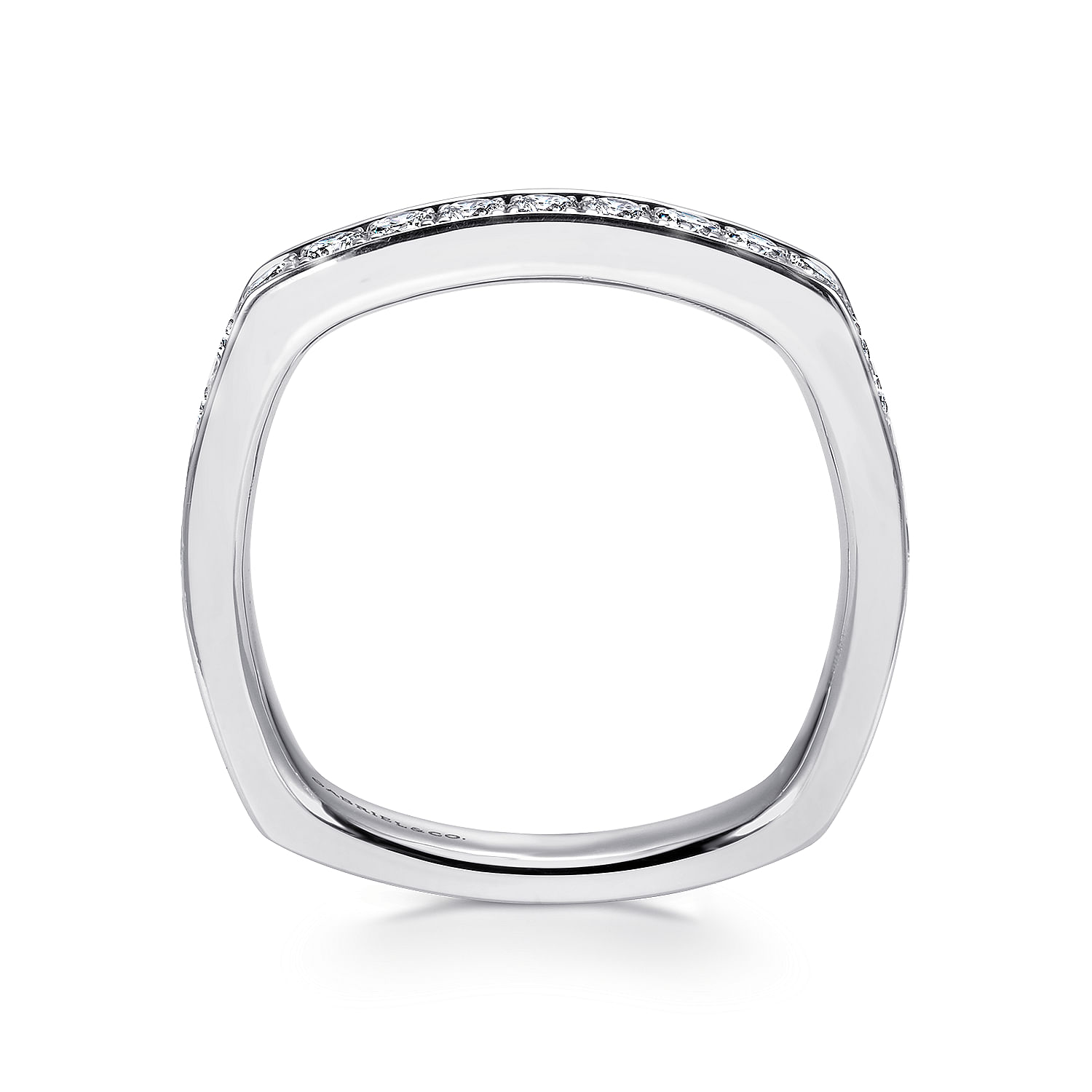 14k White Gold Diamond Straight Anniversary Band angle 2 14k White Gold Diamond Straight Anniversary Band angle 2