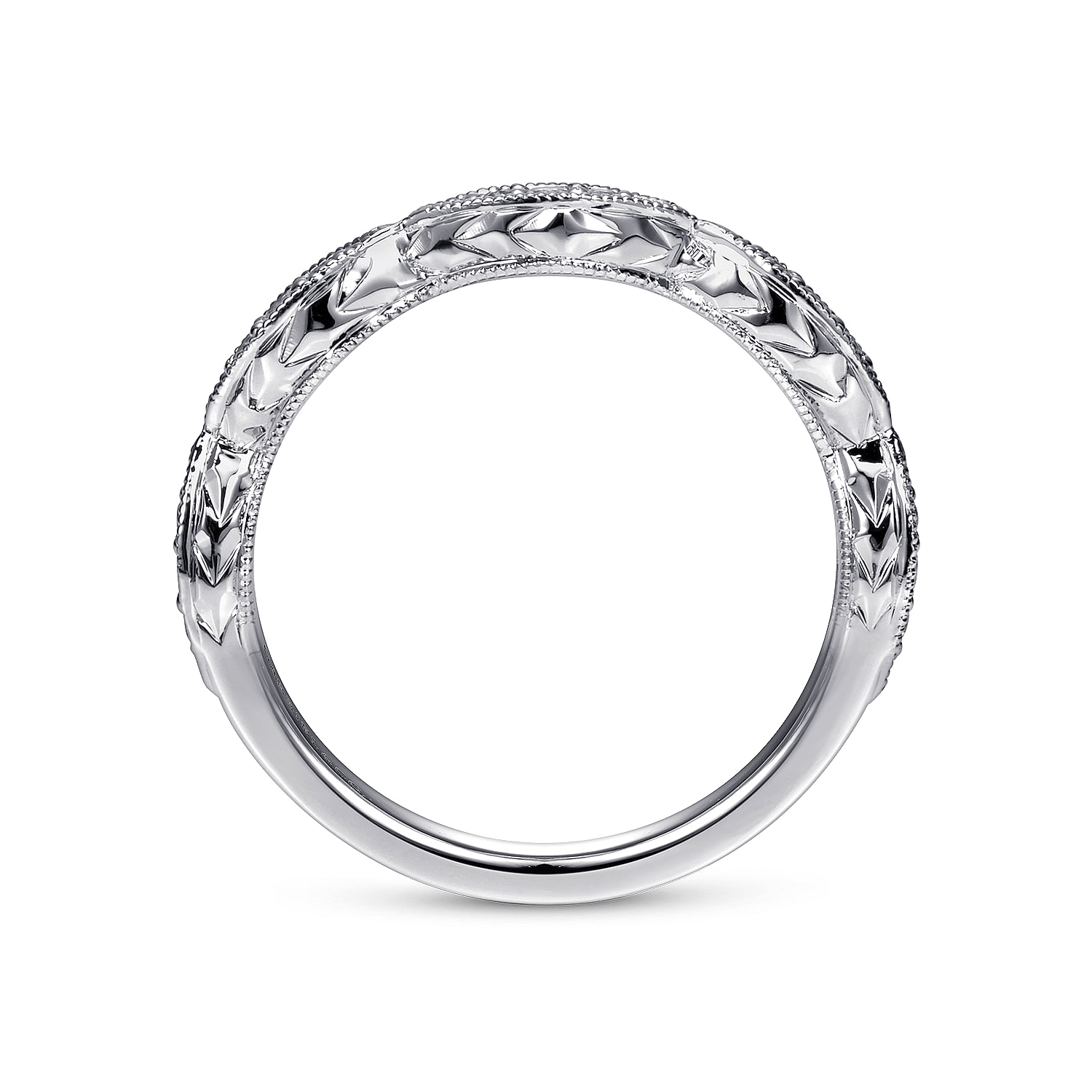 14k White Gold Diamond Straight Anniversary Band angle 2 14k White Gold Diamond Straight Anniversary Band angle 2