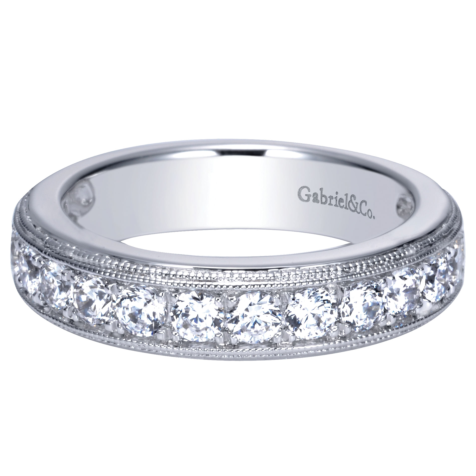 14k White Gold Diamond Straight 14k White Gold Diamond Straight