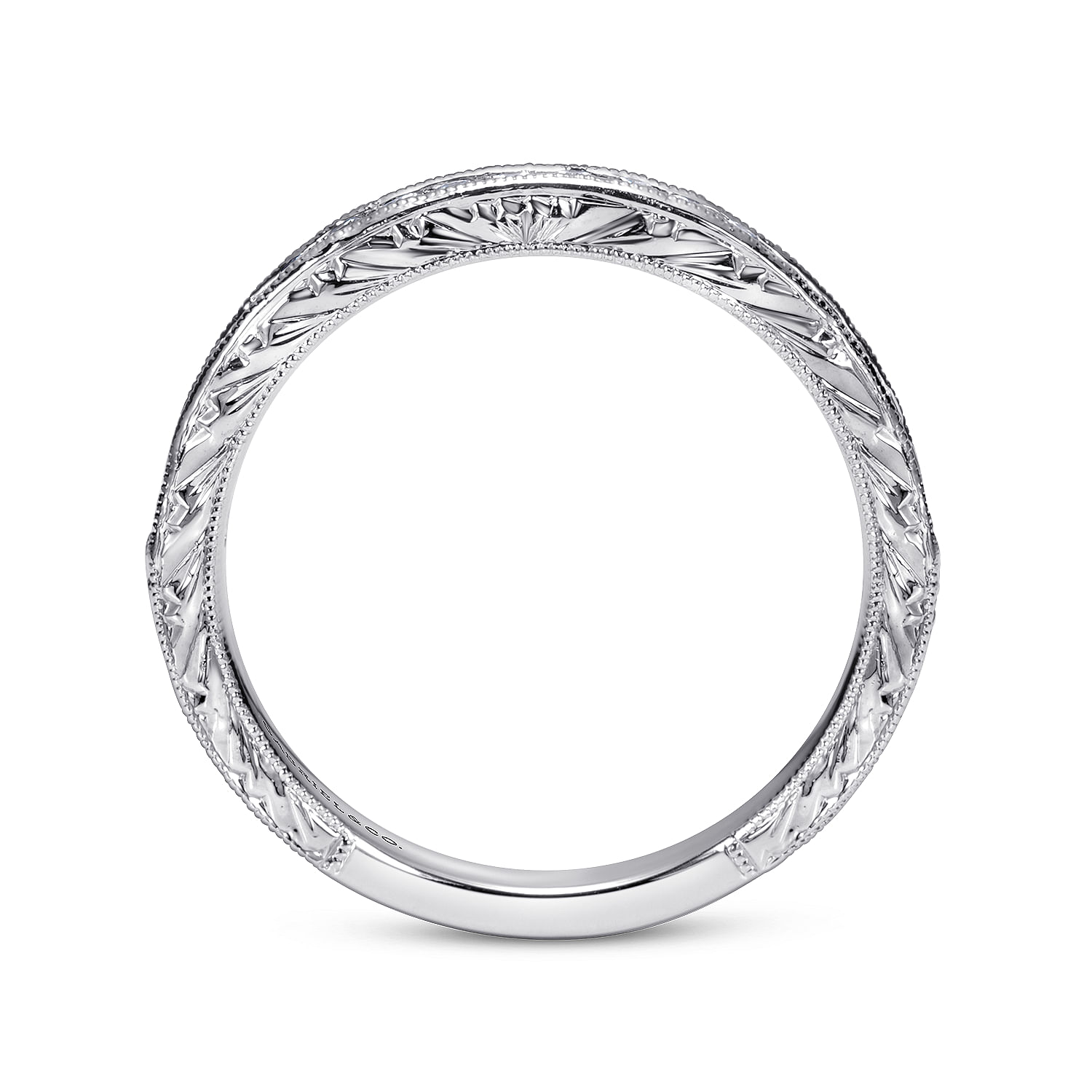14k White Gold Diamond Straight Anniversary Band angle 2 14k White Gold Diamond Straight Anniversary Band angle 2