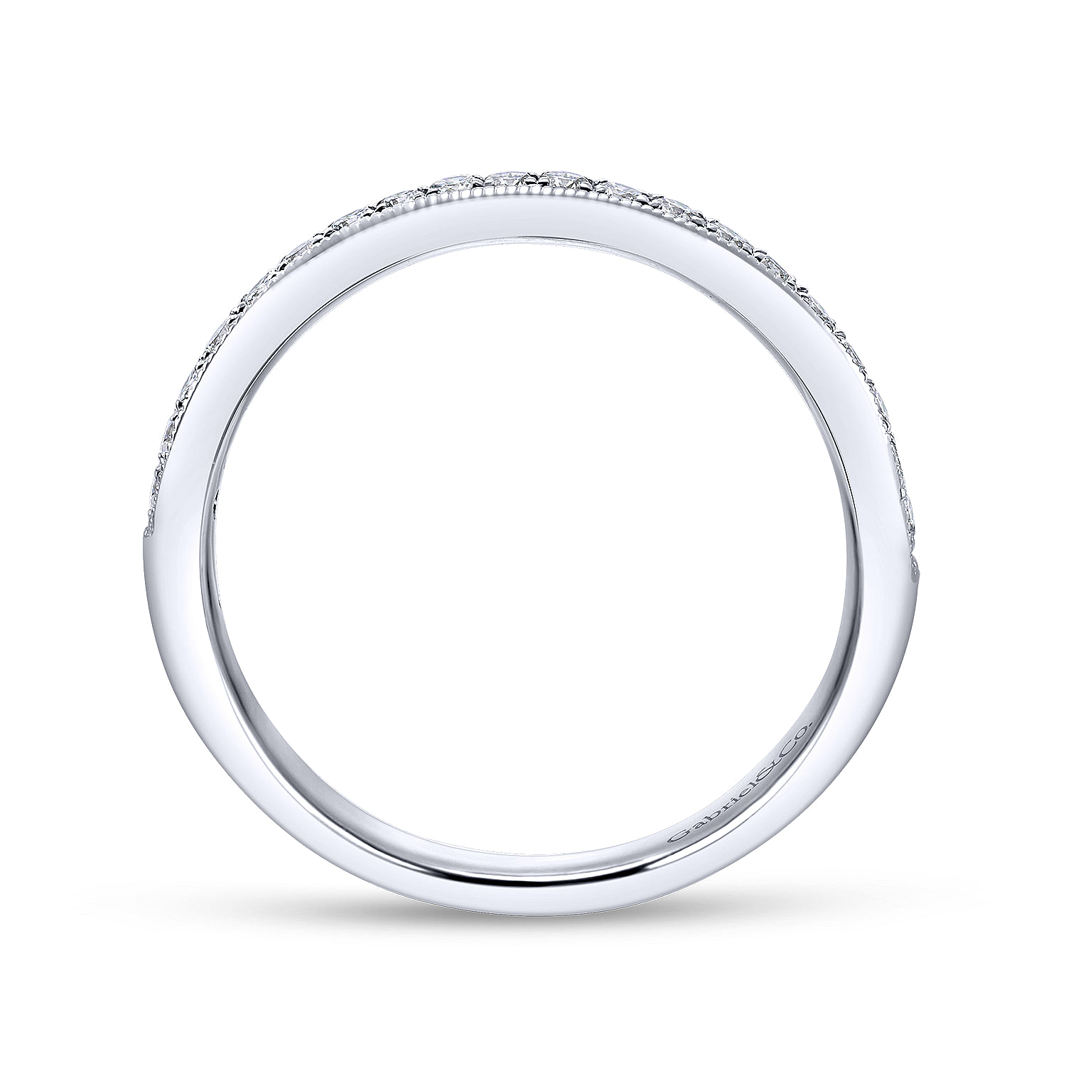 14k White Gold Diamond Straight Anniversary Band angle 2 14k White Gold Diamond Straight Anniversary Band angle 2