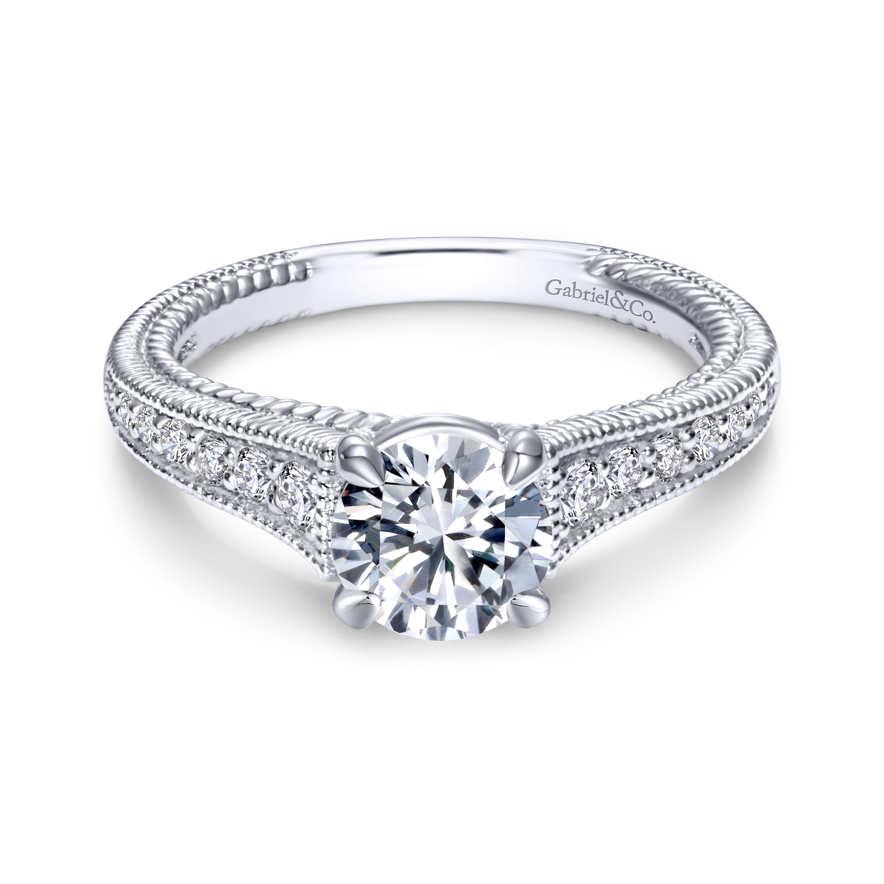 14k White Gold Diamond Straight 14k White Gold Diamond Straight