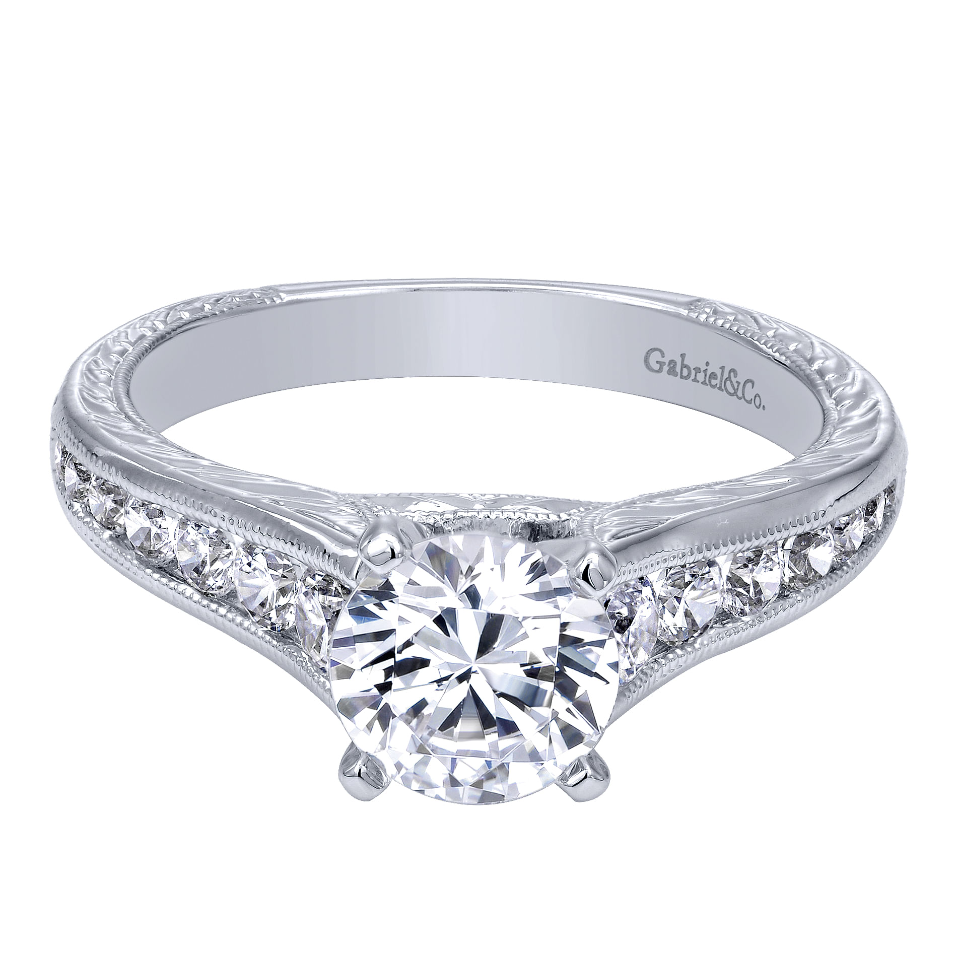 14k White Gold Diamond Straight 14k White Gold Diamond Straight