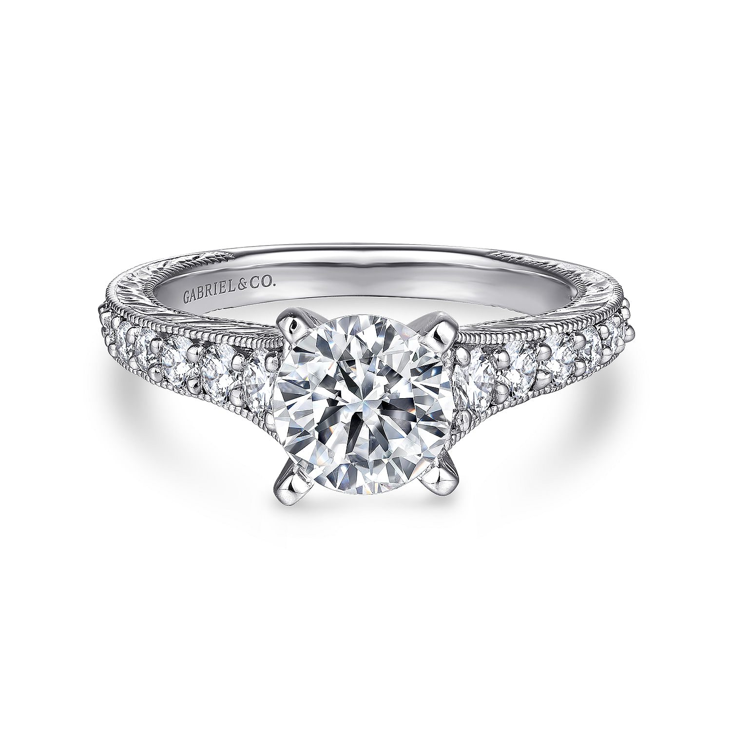 14k White Gold Diamond Straight 14k White Gold Diamond Straight