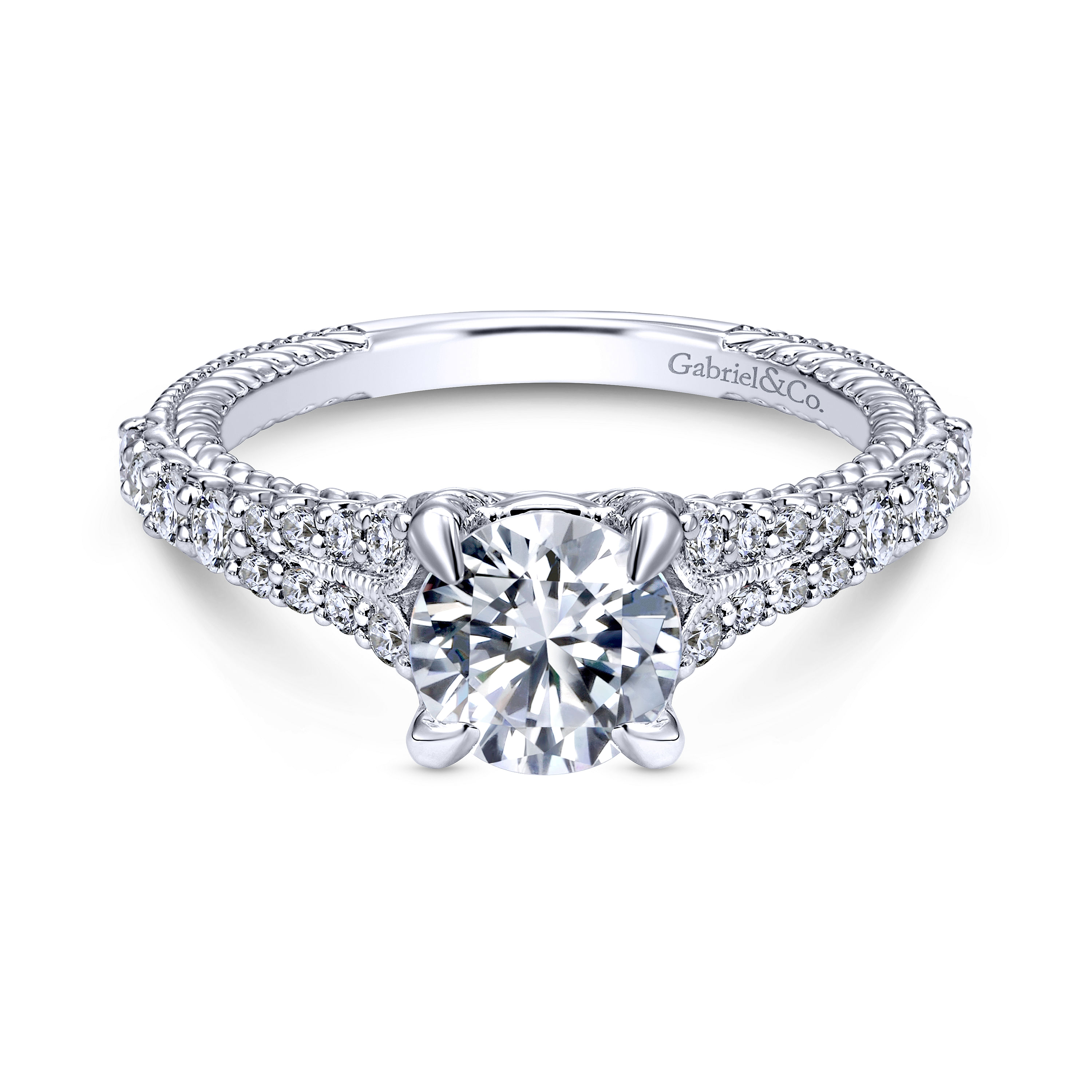 14k White Gold Diamond Straight 14k White Gold Diamond Straight