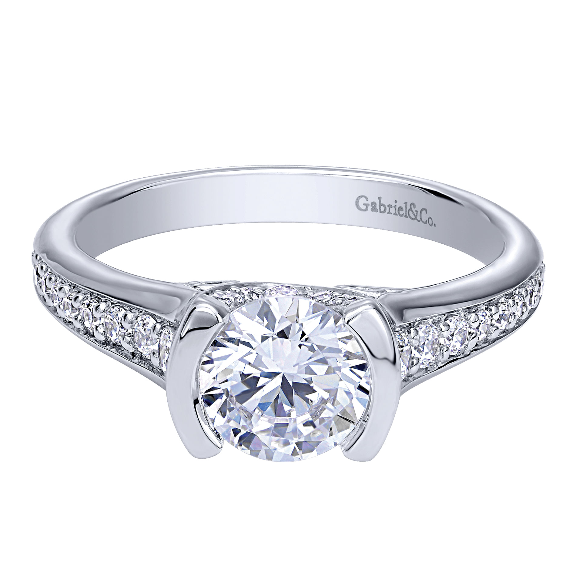 14k White Gold Diamond Straight 14k White Gold Diamond Straight