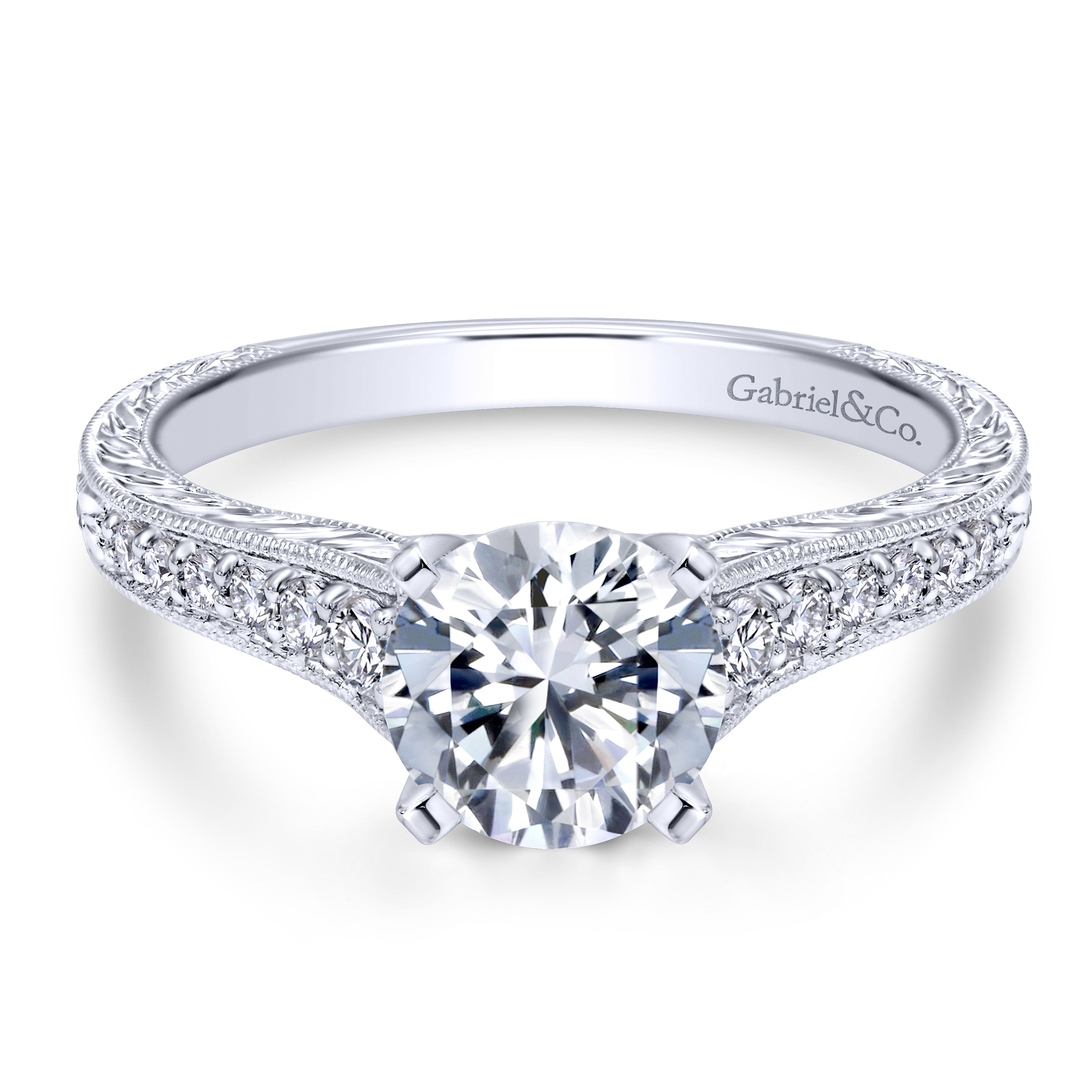 14k White Gold Diamond Straight 14k White Gold Diamond Straight