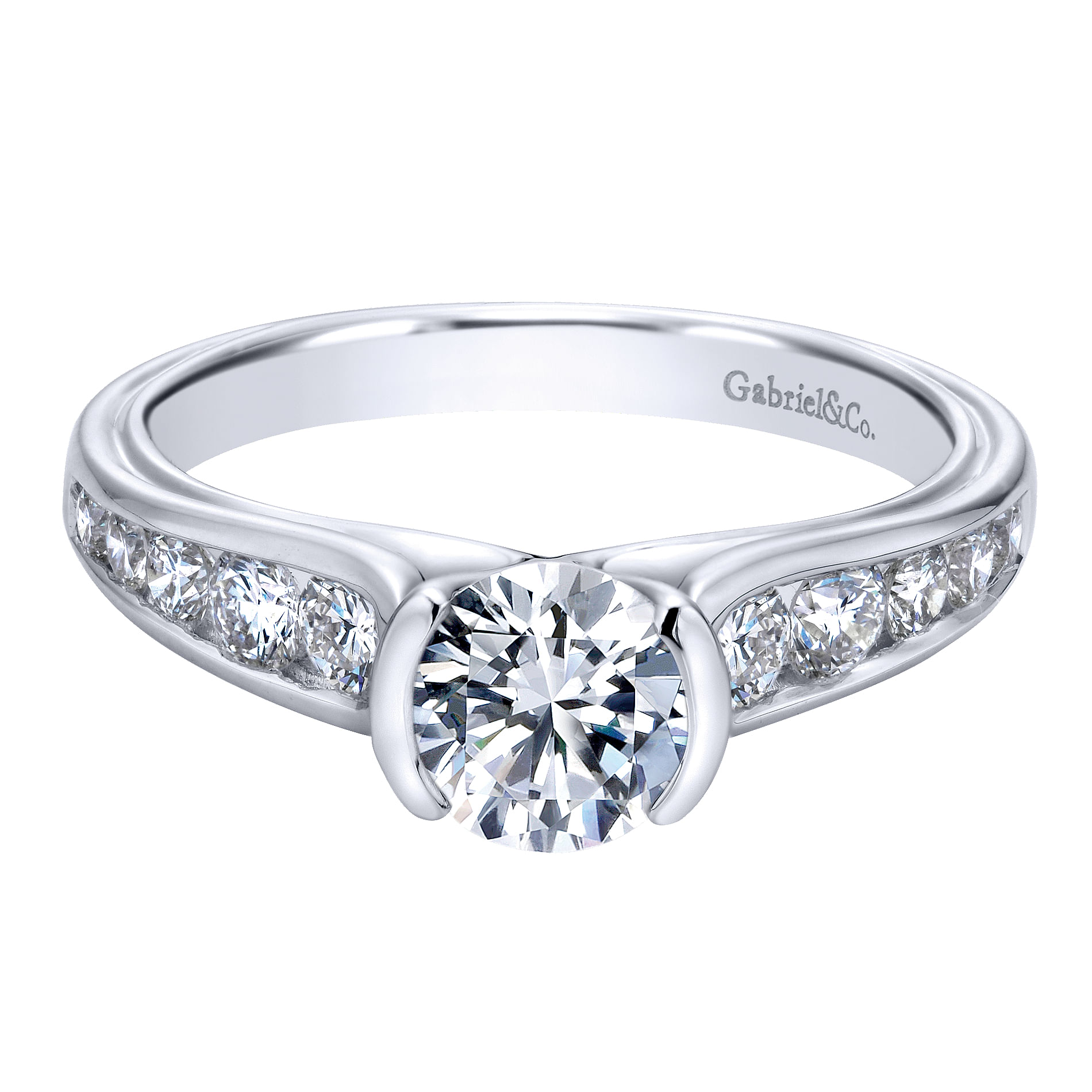 14k White Gold Diamond Straight 14k White Gold Diamond Straight