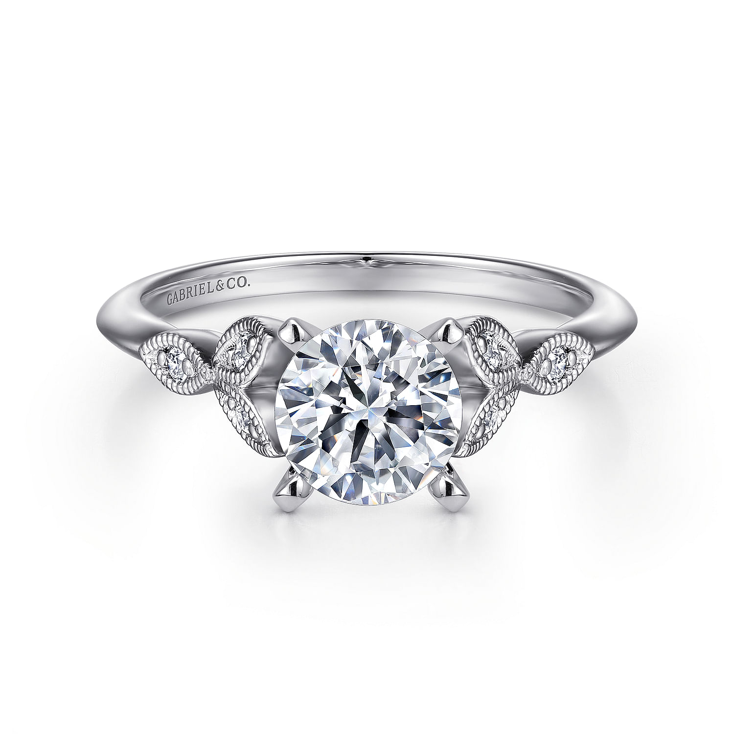 14k White Gold Diamond Straight 14k White Gold Diamond Straight