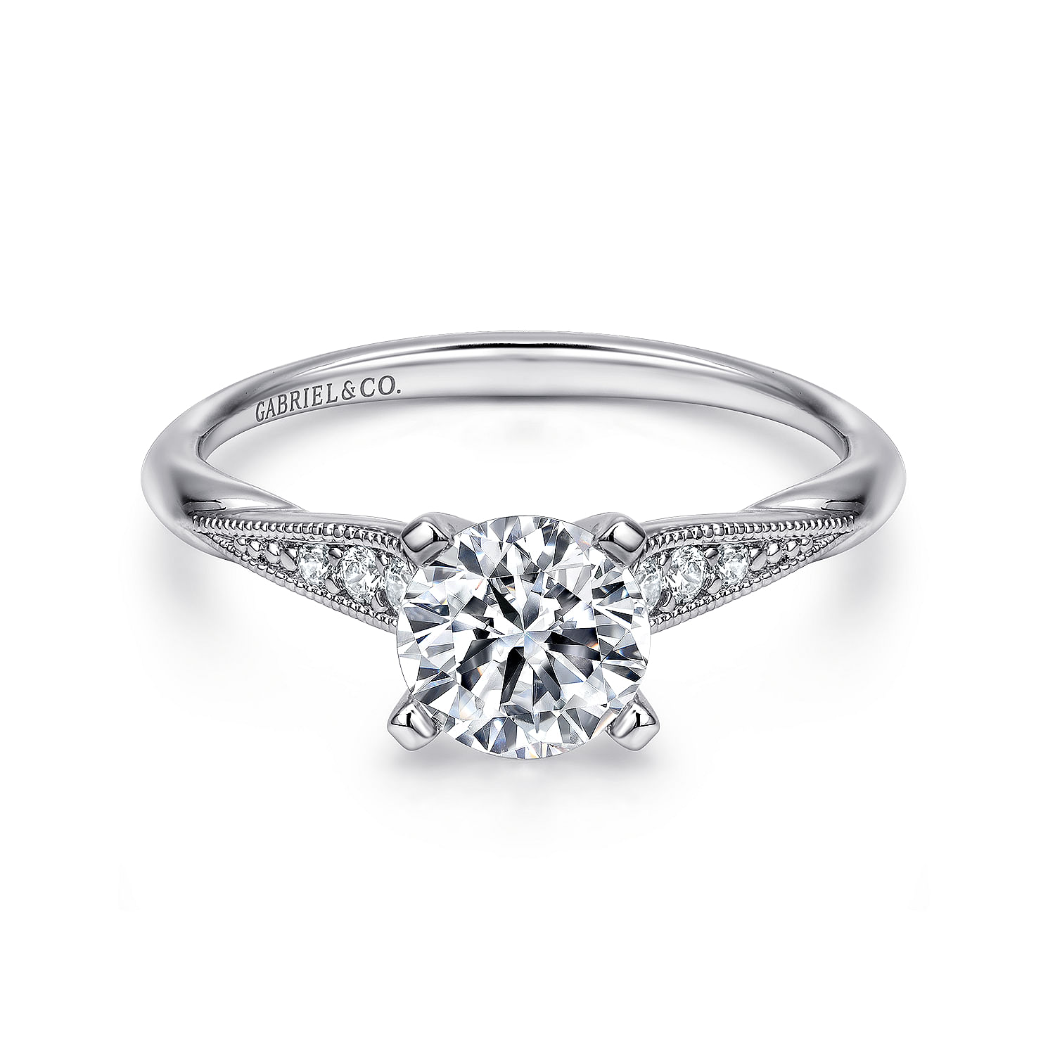 14k White Gold Diamond Straight 14k White Gold Diamond Straight