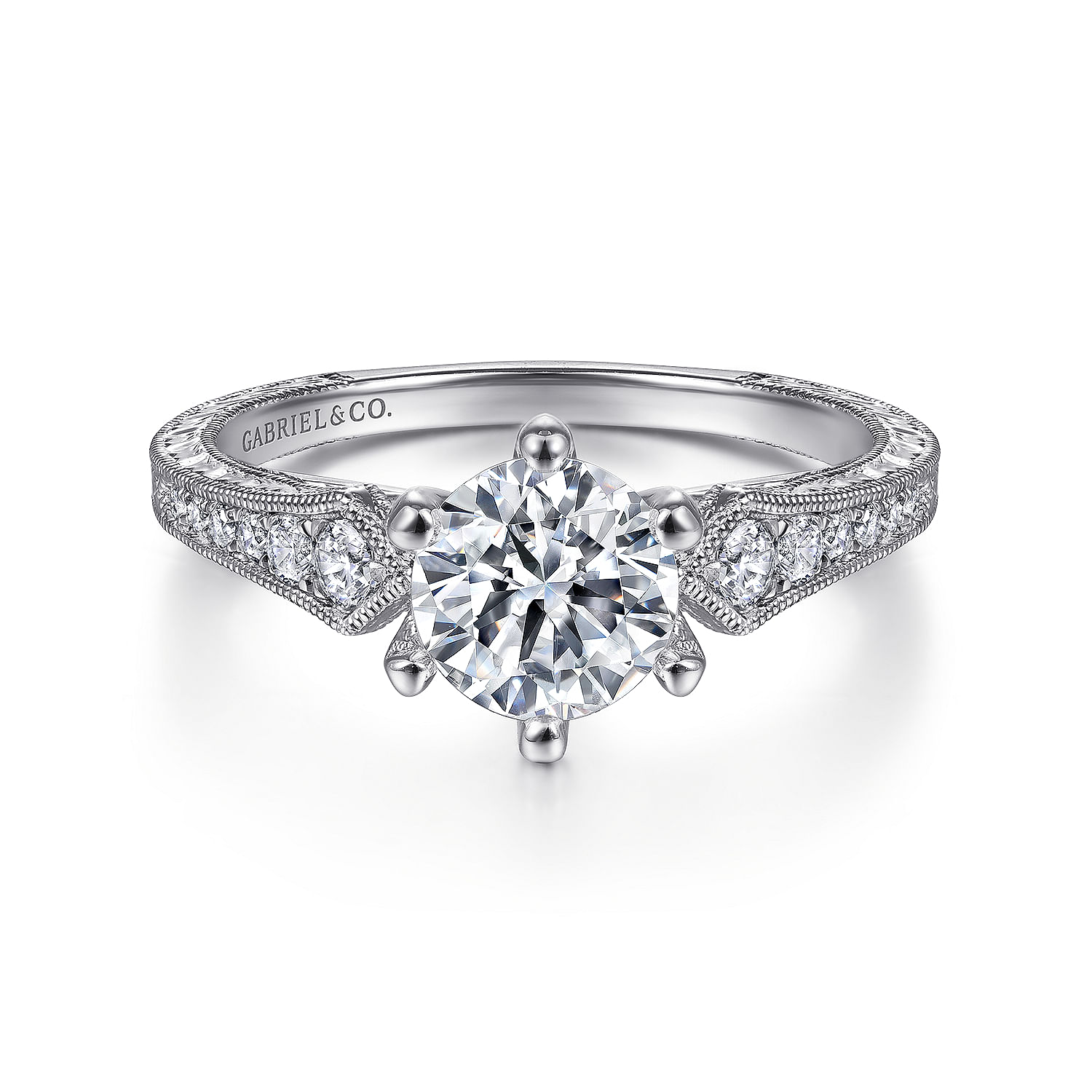 14k White Gold Diamond Straight 14k White Gold Diamond Straight