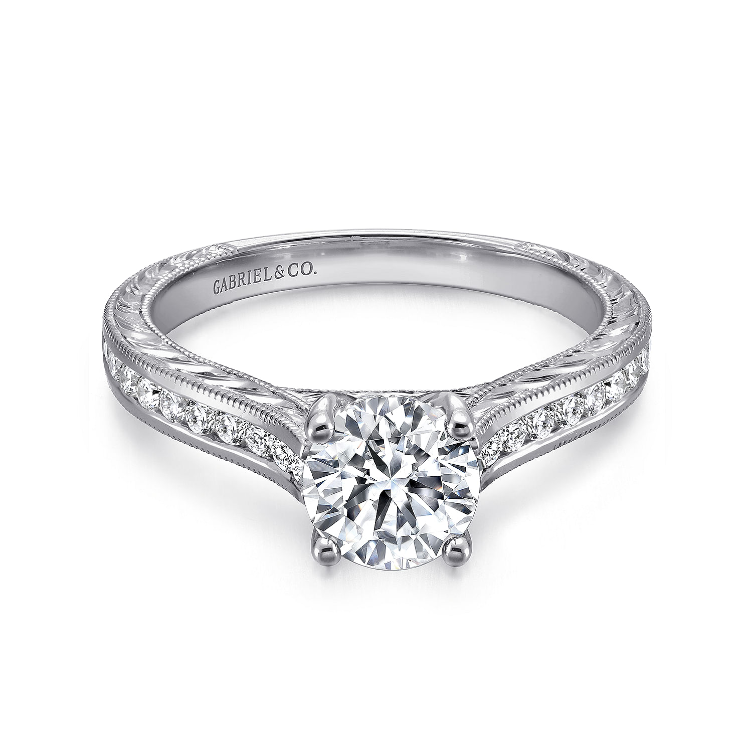 14k White Gold Diamond Straight 14k White Gold Diamond Straight