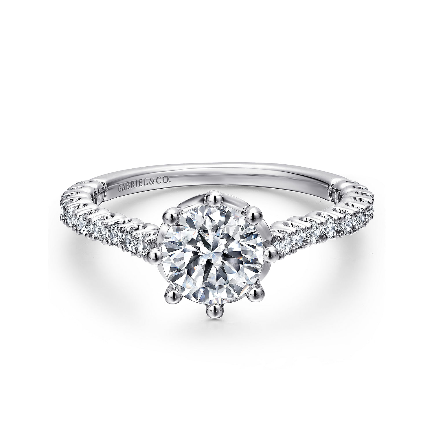 14k White Gold Diamond Straight 14k White Gold Diamond Straight