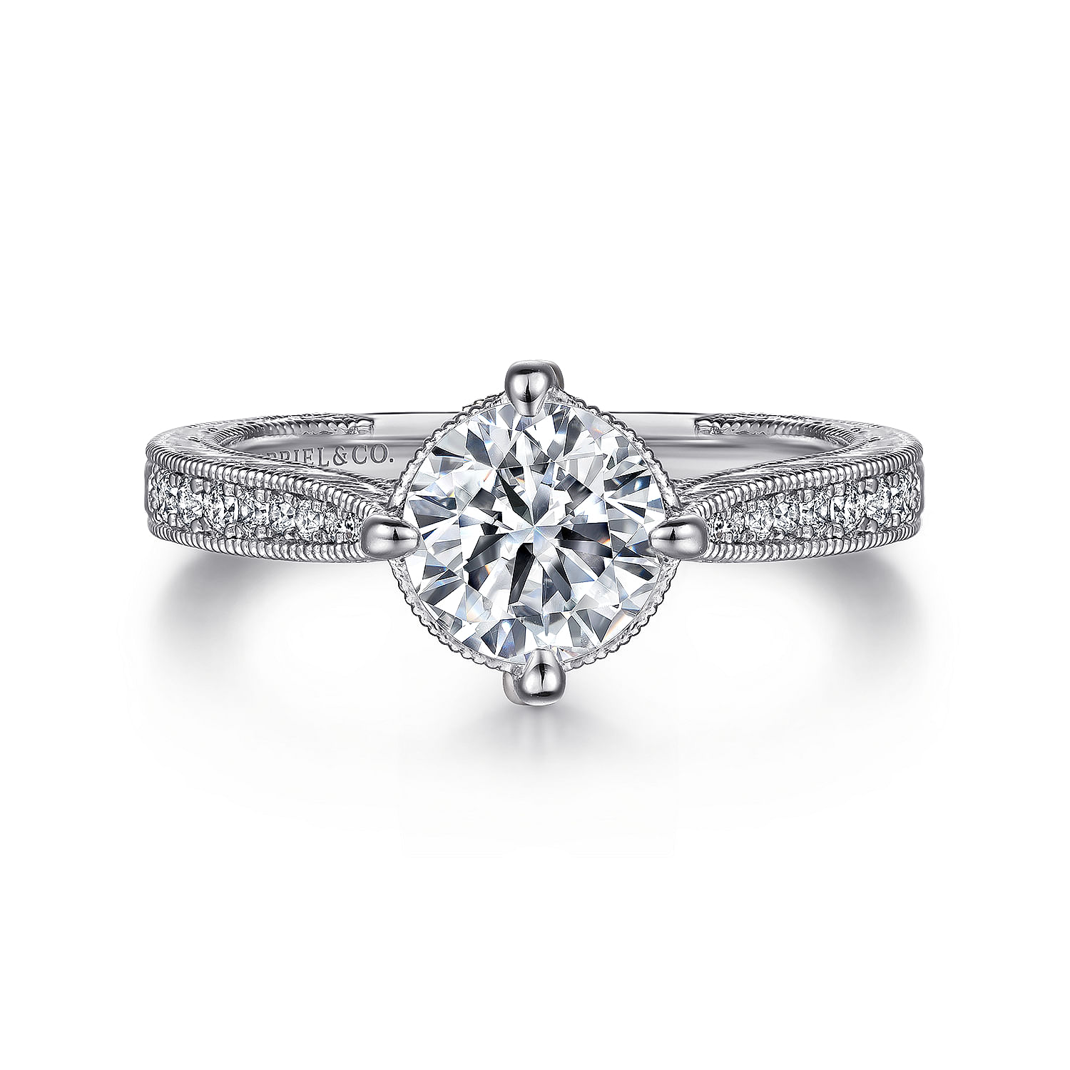 14k White Gold Diamond Straight 14k White Gold Diamond Straight