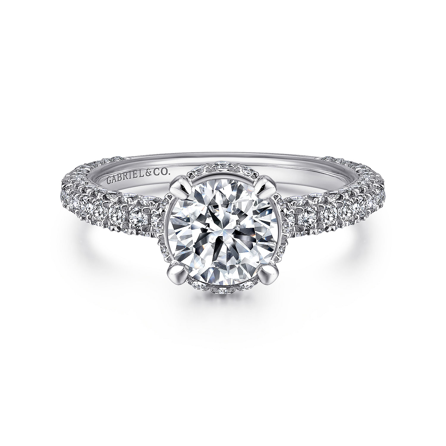 14k White Gold Diamond Straight 14k White Gold Diamond Straight