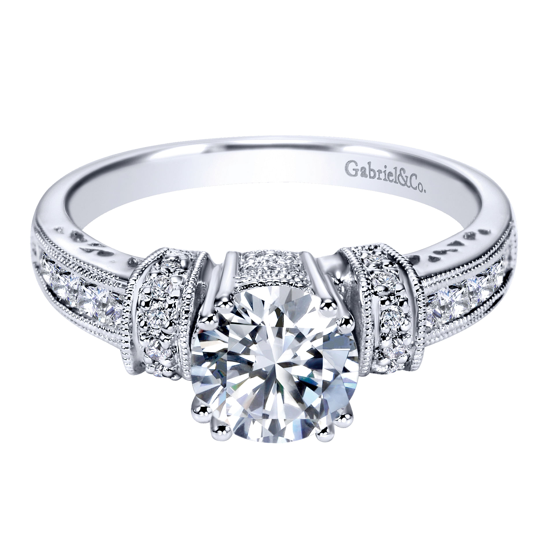 14k White Gold Diamond Straight 14k White Gold Diamond Straight