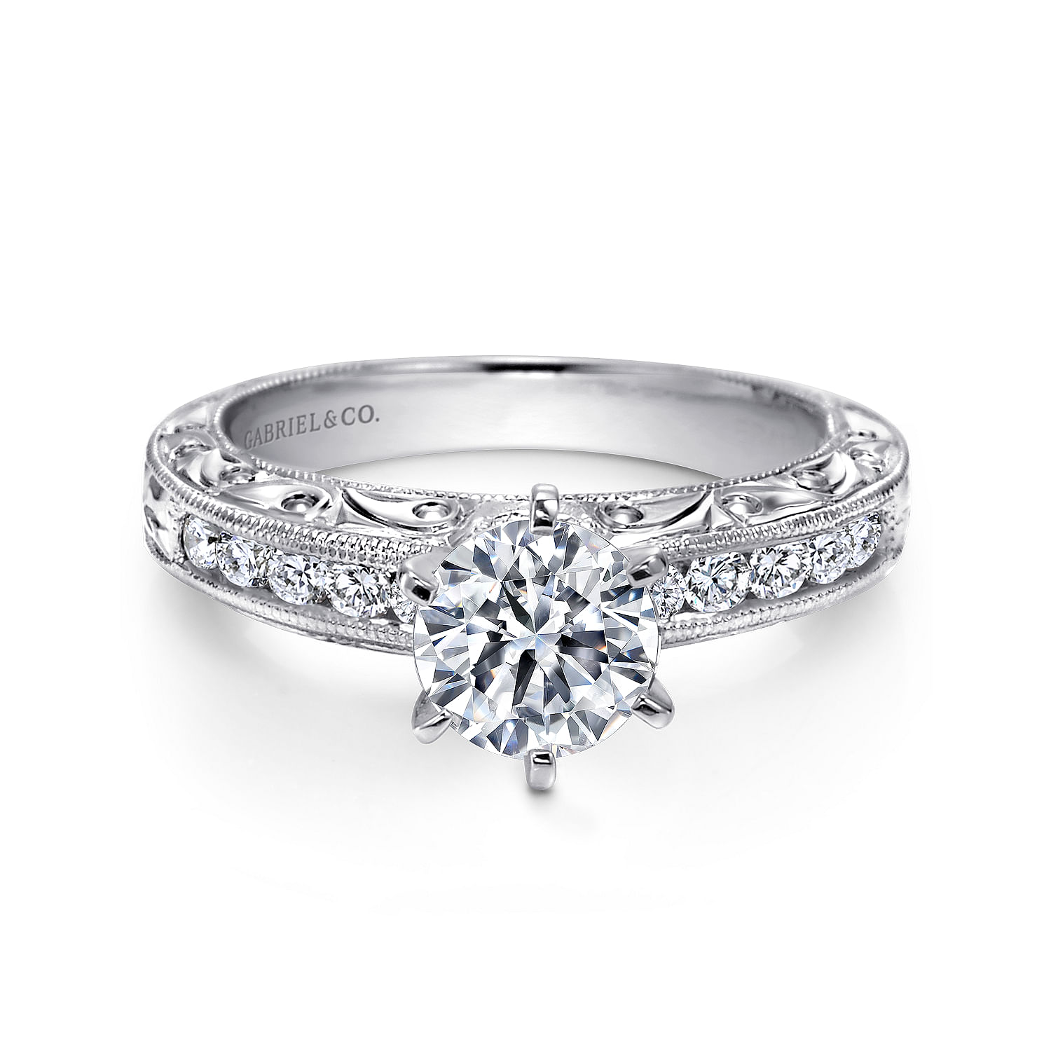 14k White Gold Diamond Straight 14k White Gold Diamond Straight