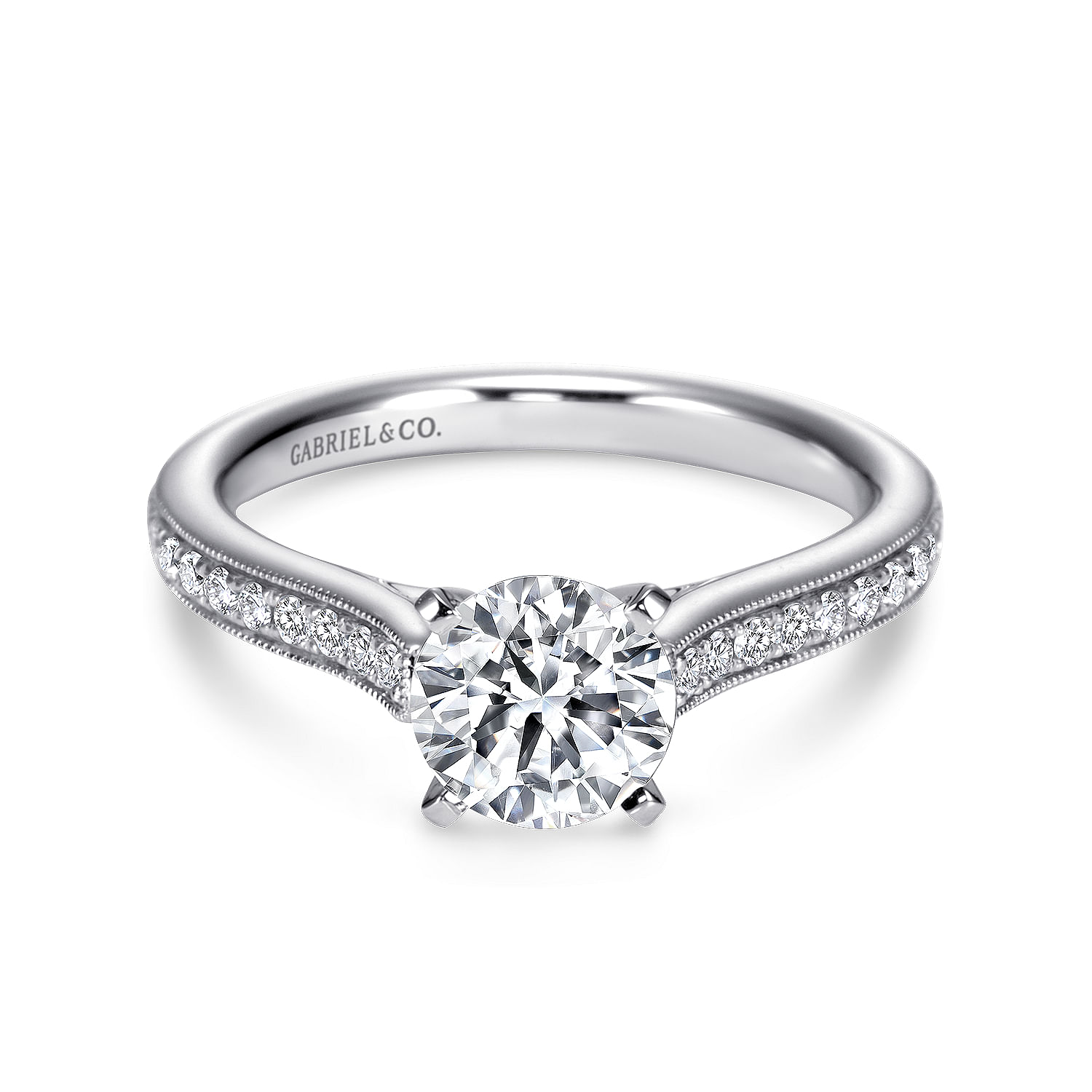 14k White Gold Diamond Straight 14k White Gold Diamond Straight
