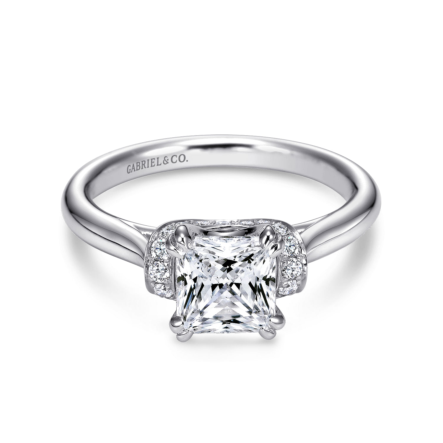 14k White Gold Diamond Straight 14k White Gold Diamond Straight