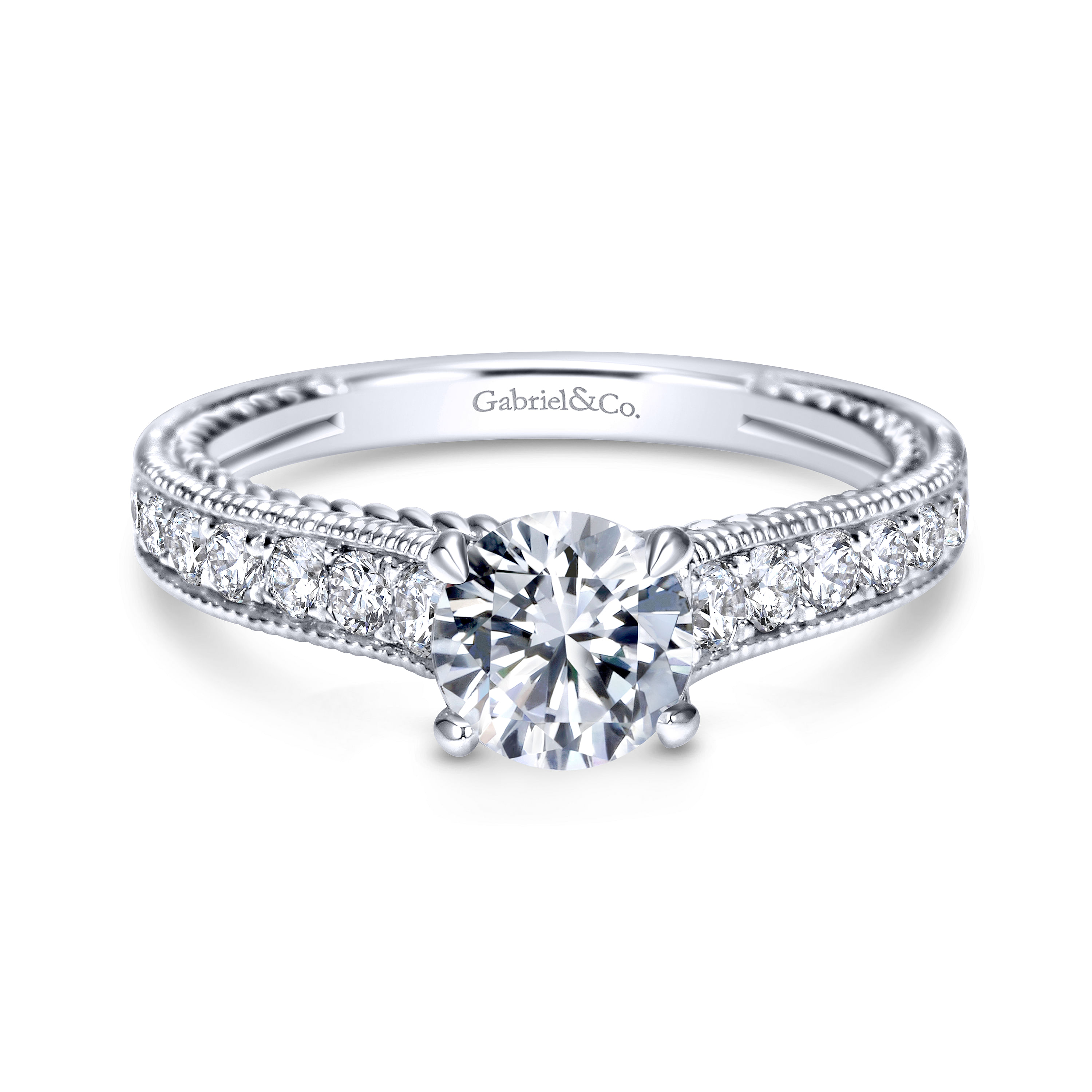 14k White Gold Diamond Straight 14k White Gold Diamond Straight