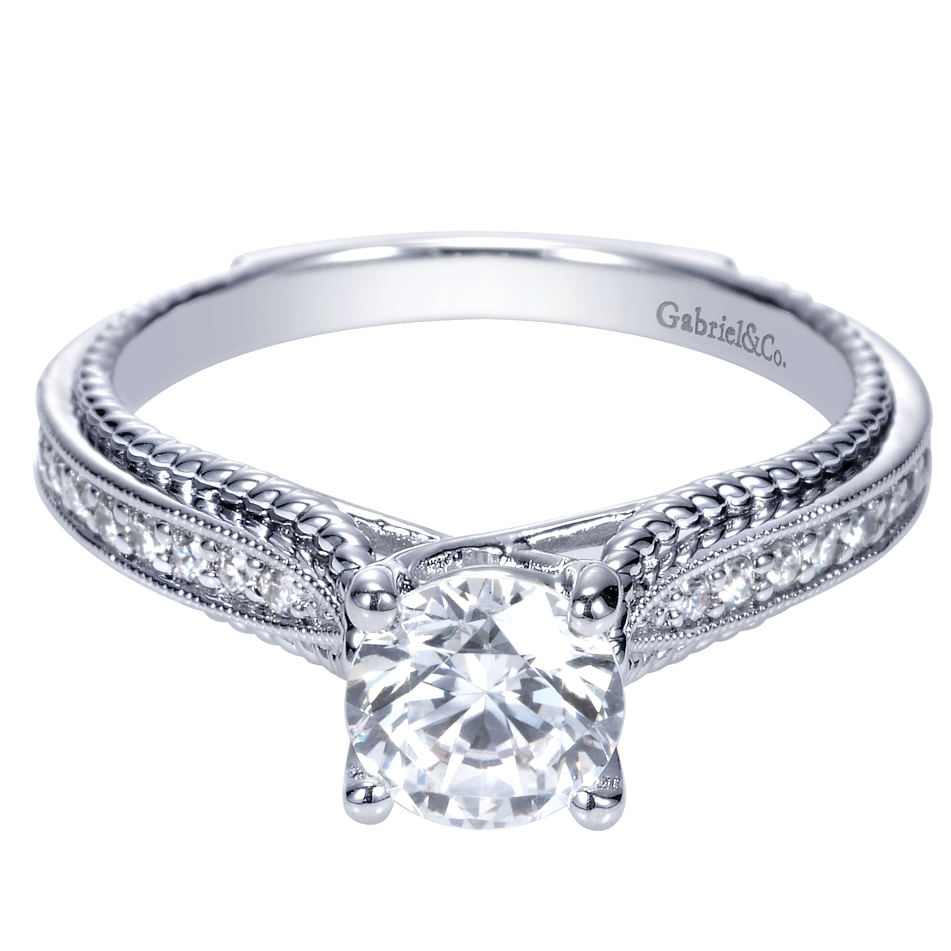 14k White Gold Diamond Straight 14k White Gold Diamond Straight