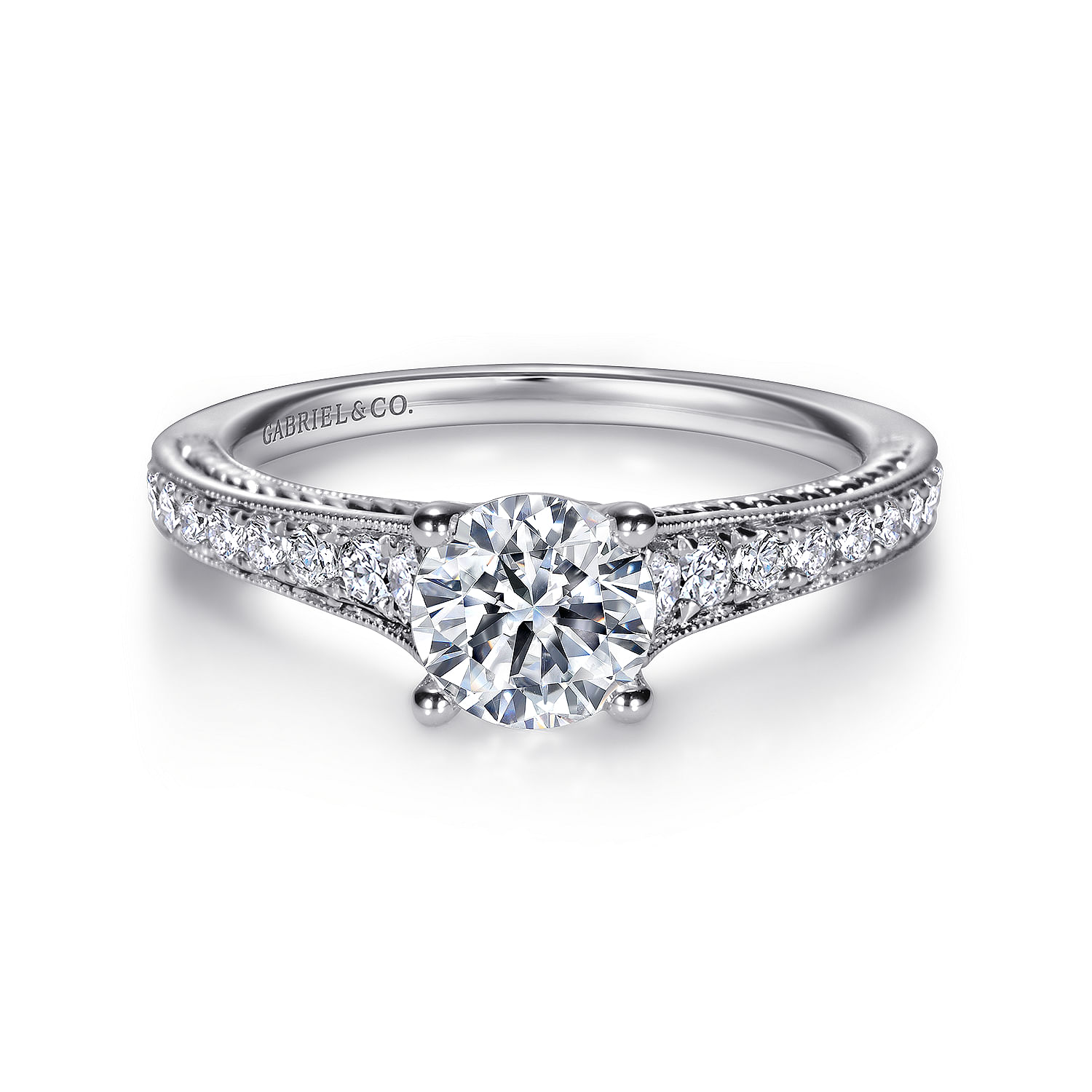 14k White Gold Diamond Straight 14k White Gold Diamond Straight