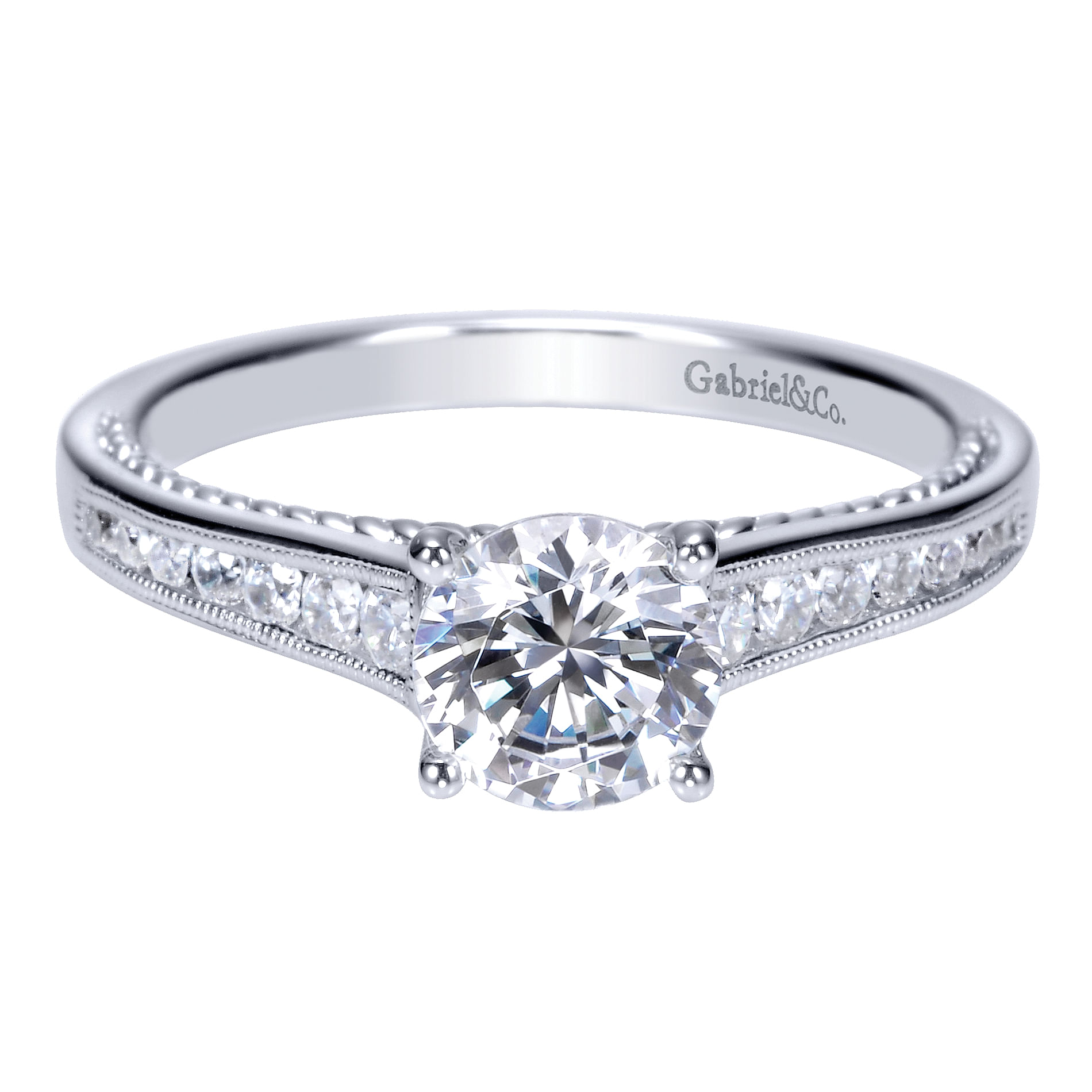 14k White Gold Diamond Straight 14k White Gold Diamond Straight
