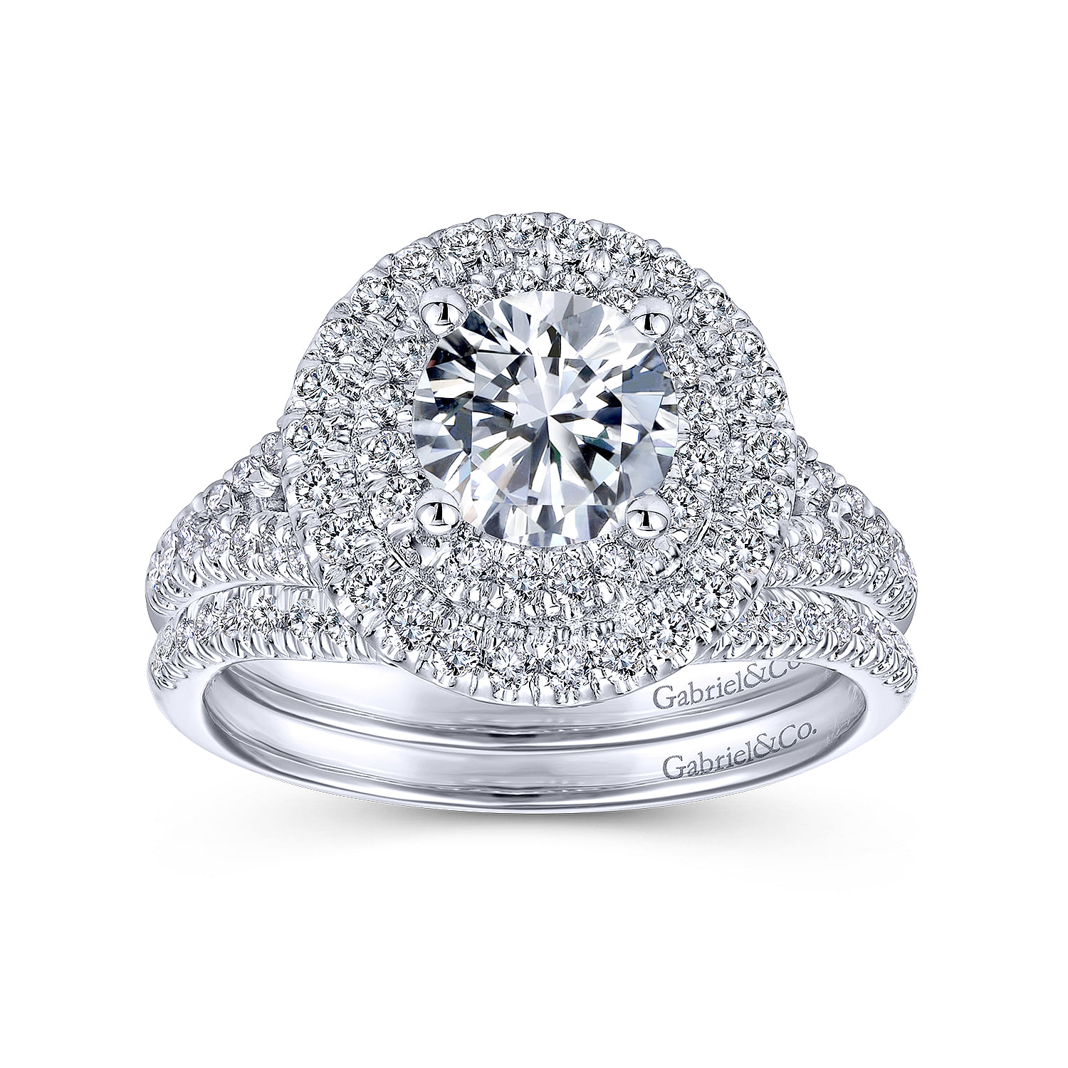 14k White Gold Diamond Straight Wedding Band angle 4 14k White Gold Diamond Straight Wedding Band angle 4