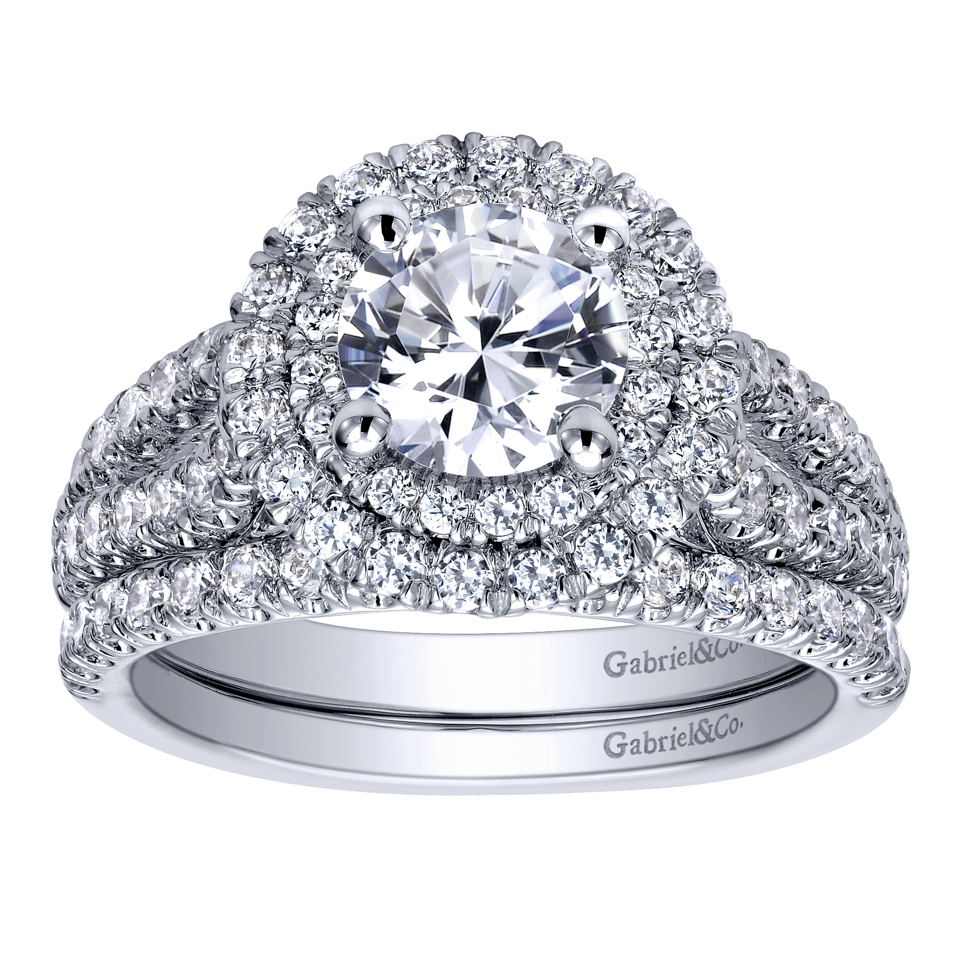 14k White Gold Diamond Straight Wedding Band angle 4 14k White Gold Diamond Straight Wedding Band angle 4