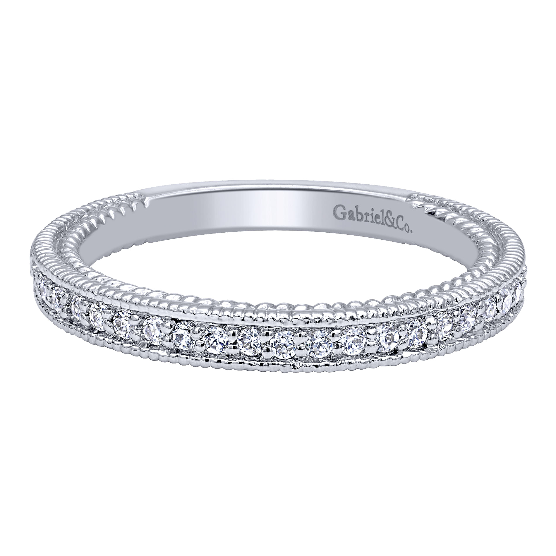 14k White Gold Diamond Straight 14k White Gold Diamond Straight