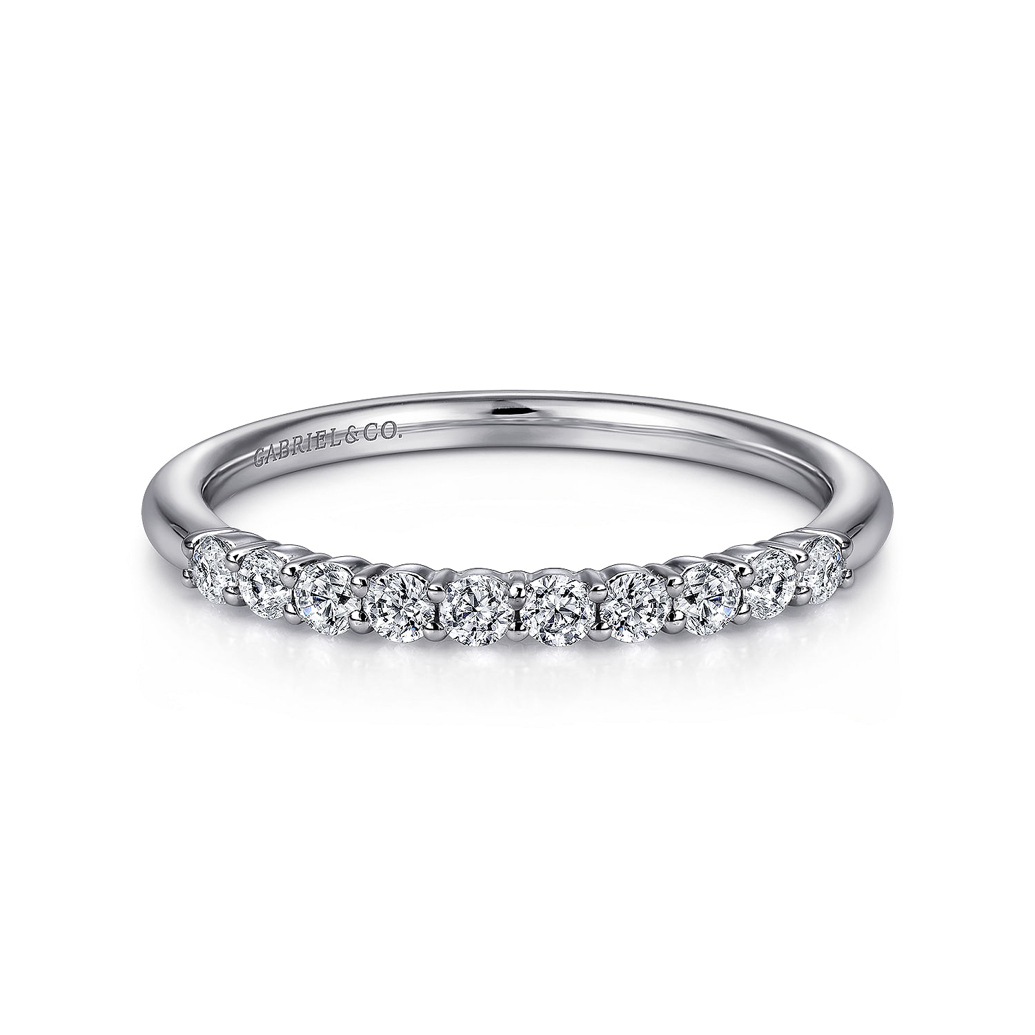 14k White Gold Diamond Straight 14k White Gold Diamond Straight