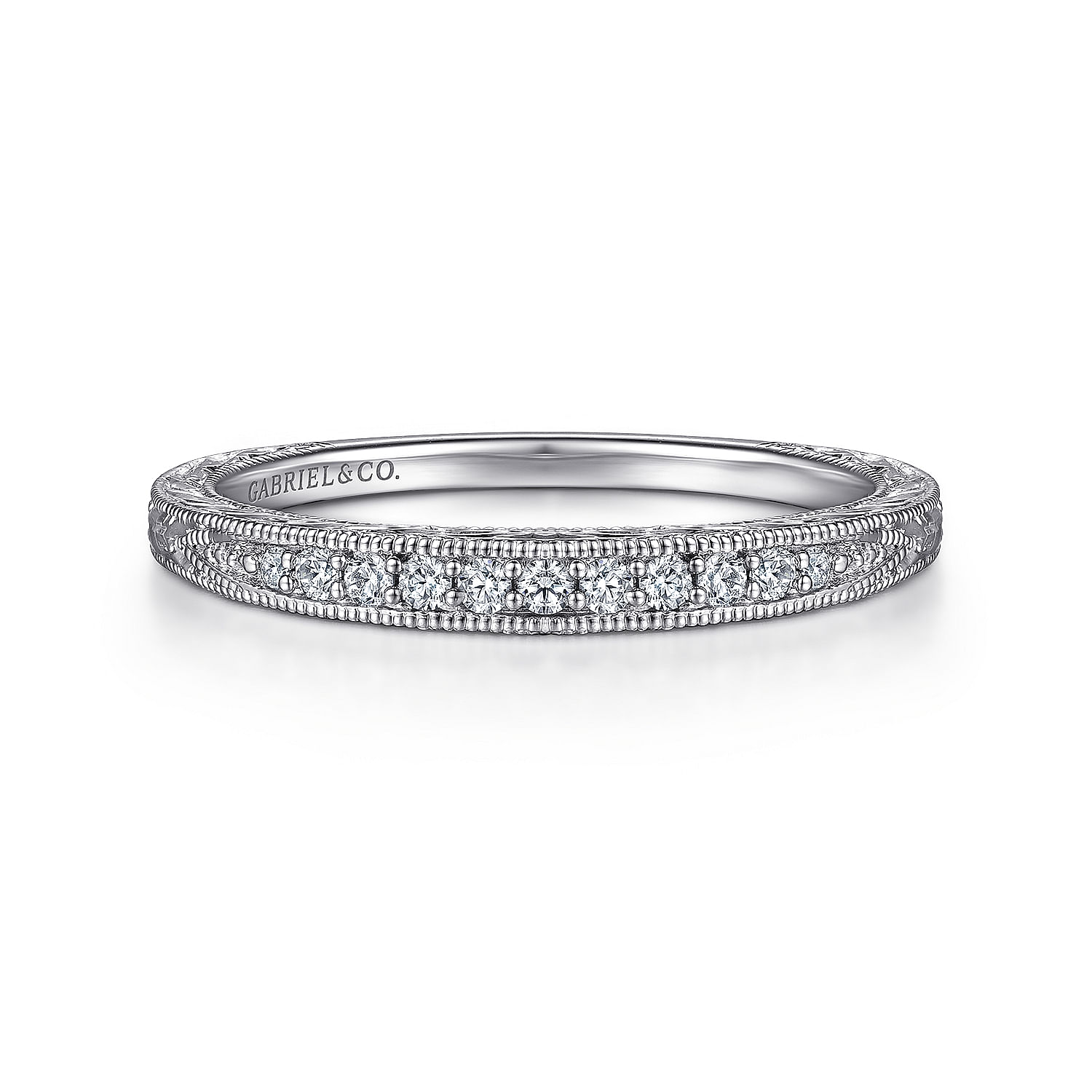 14k White Gold Diamond Straight 14k White Gold Diamond Straight