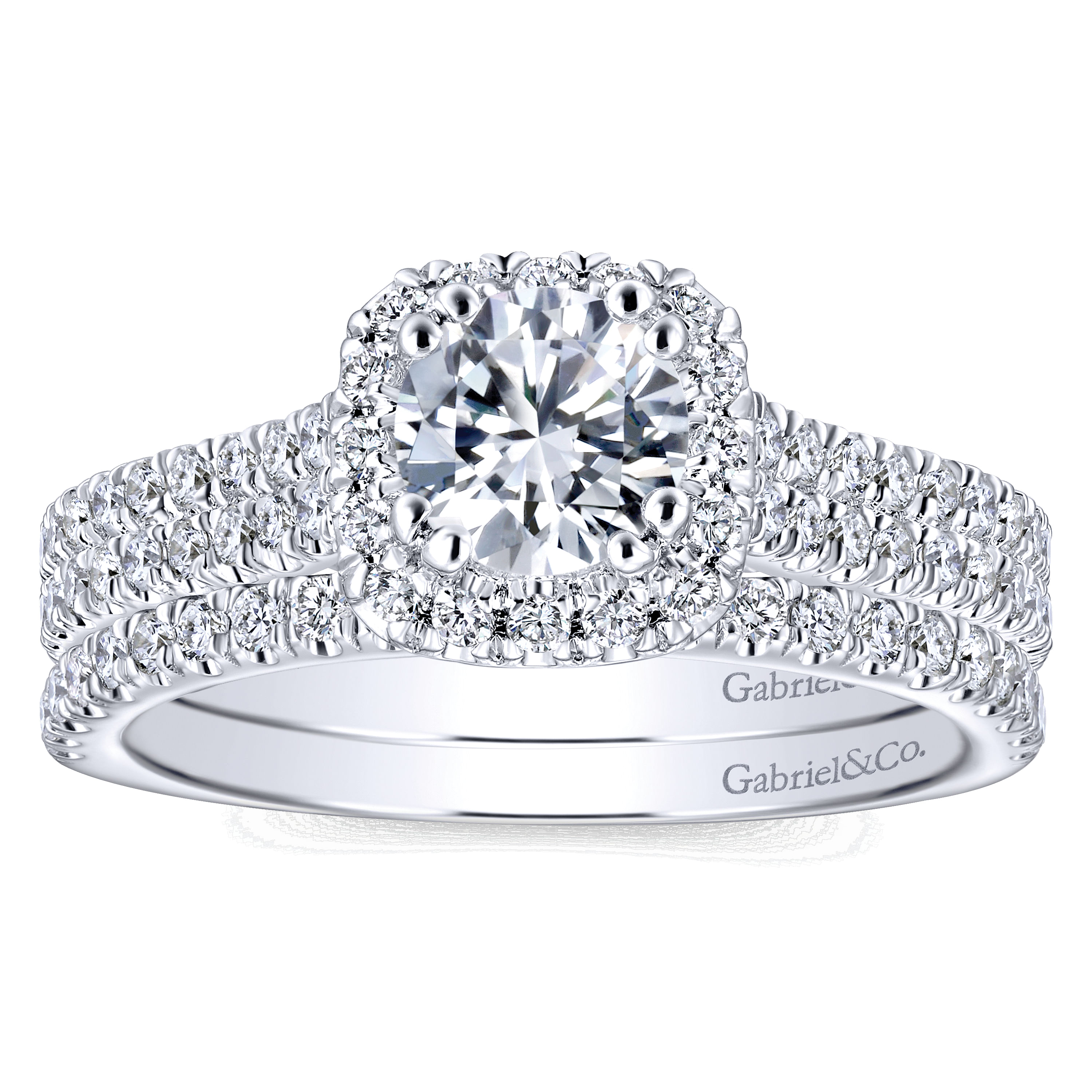 14k White Gold Diamond Straight Wedding Band angle 4 14k White Gold Diamond Straight Wedding Band angle 4