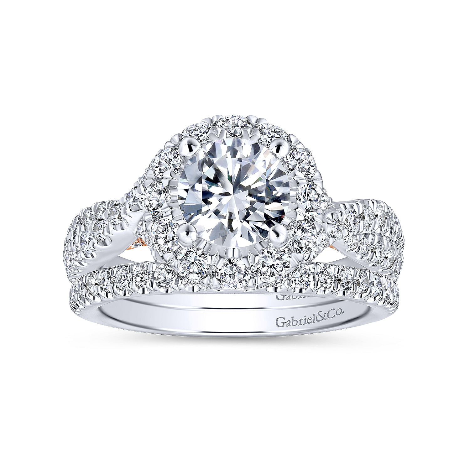 14k White Gold Diamond Straight Wedding Band angle 4 14k White Gold Diamond Straight Wedding Band angle 4