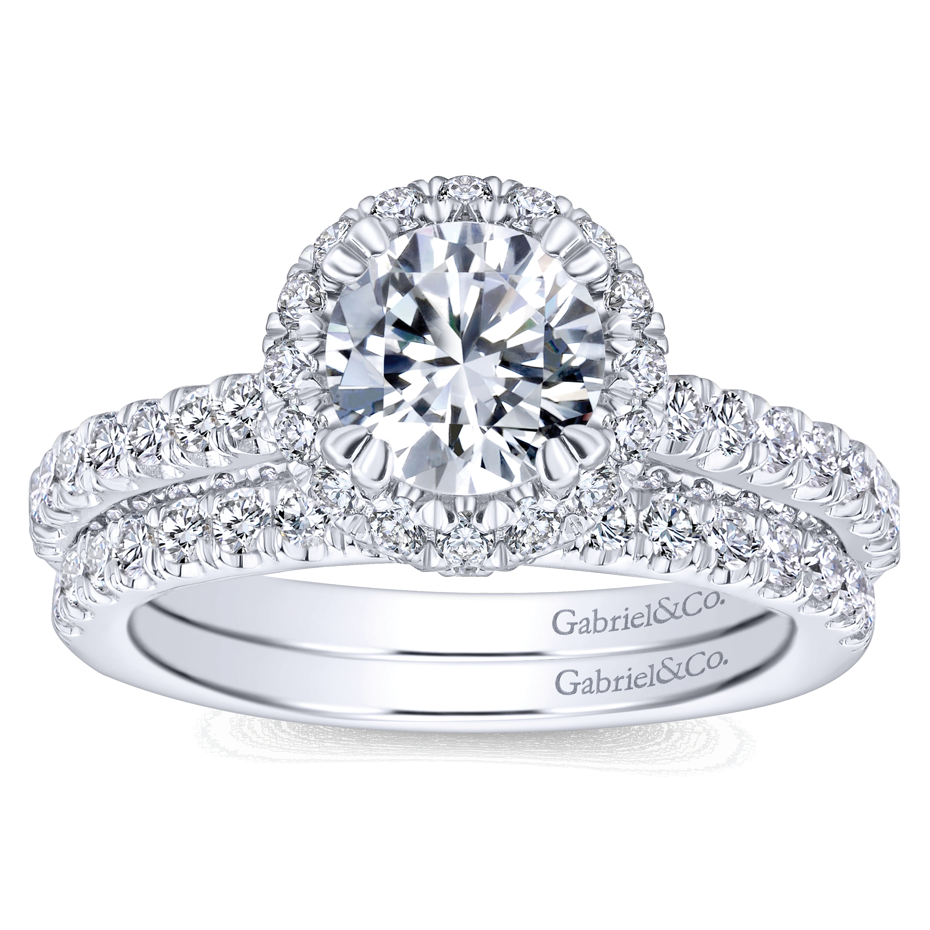 14k White Gold Diamond Straight Wedding Band angle 4 14k White Gold Diamond Straight Wedding Band angle 4
