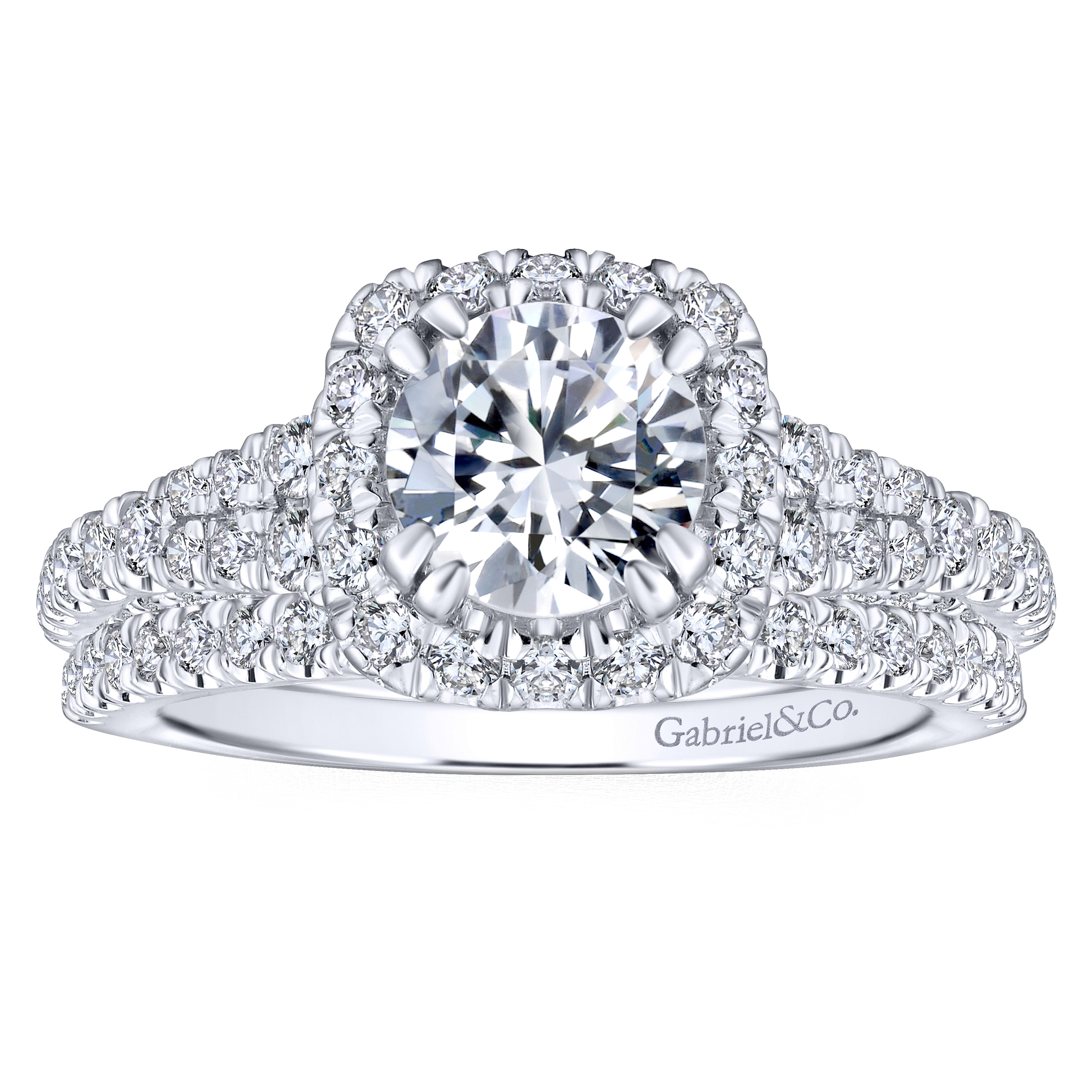 14k White Gold Diamond Straight Wedding Band angle 4 14k White Gold Diamond Straight Wedding Band angle 4