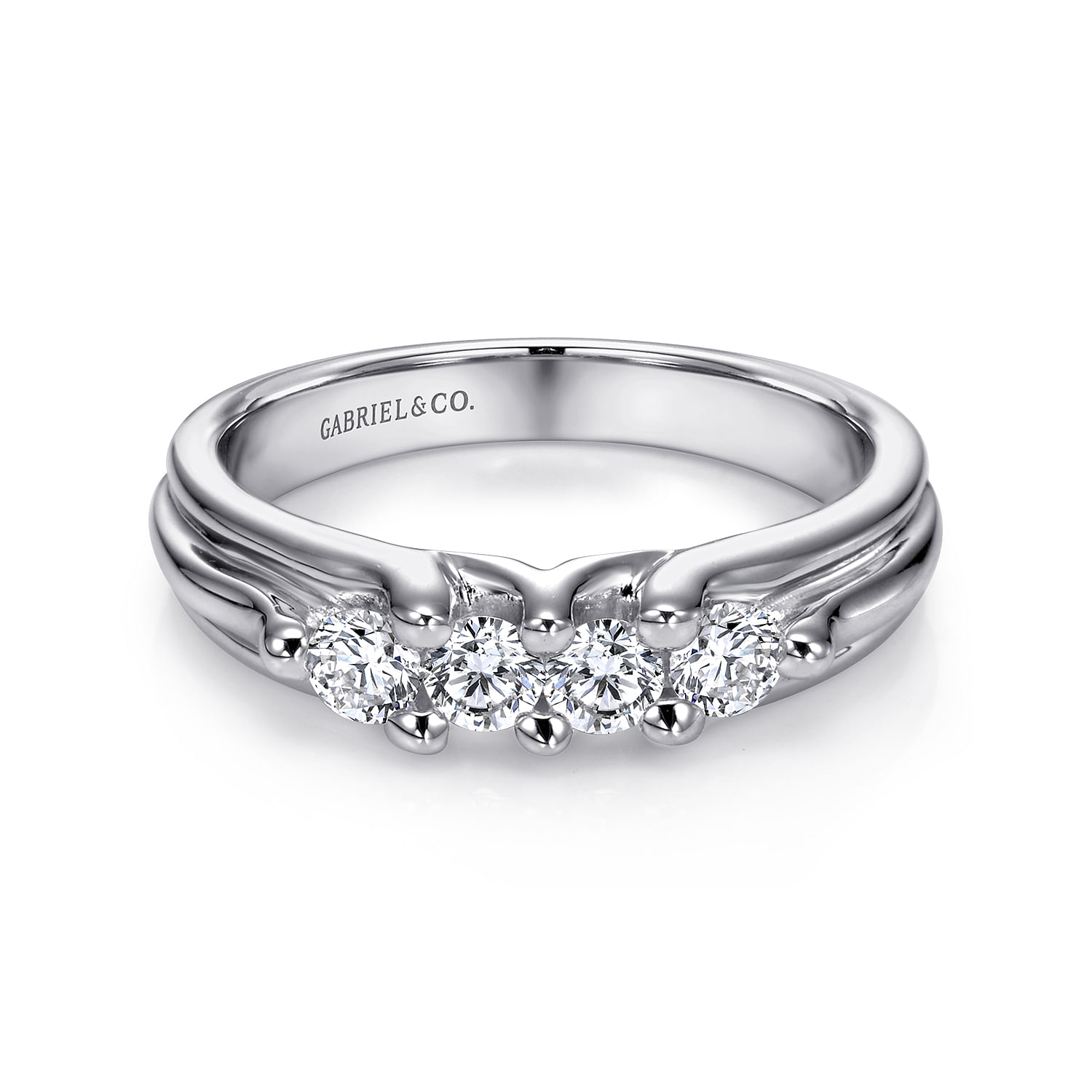 14k White Gold Diamond Straight 14k White Gold Diamond Straight