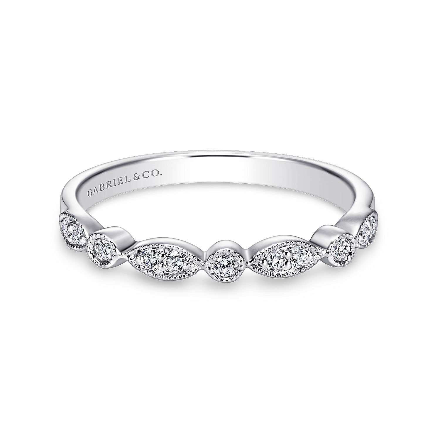 14k White Gold Diamond Straight 14k White Gold Diamond Straight