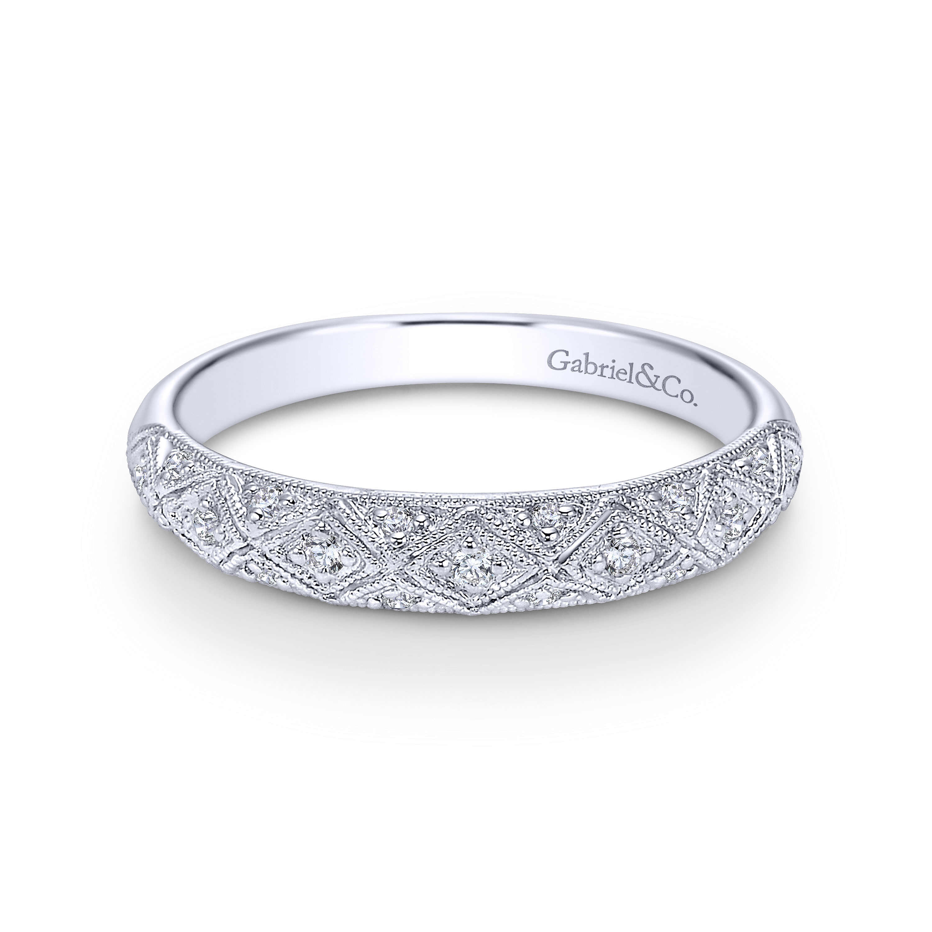 14k White Gold Diamond Straight 14k White Gold Diamond Straight