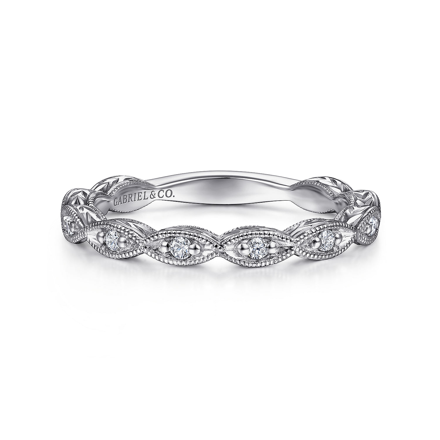 14k White Gold Diamond Straight 14k White Gold Diamond Straight