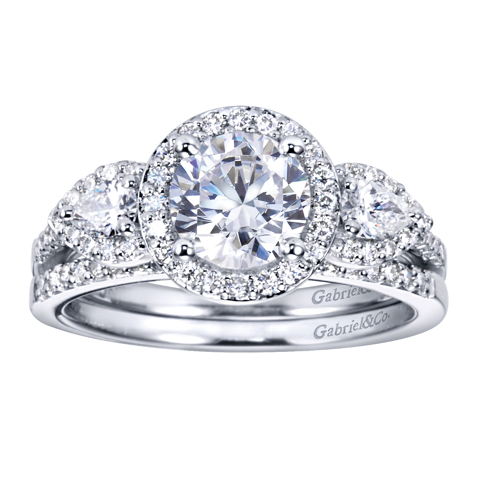 14k White Gold Diamond Straight Wedding Band angle 4 14k White Gold Diamond Straight Wedding Band angle 4