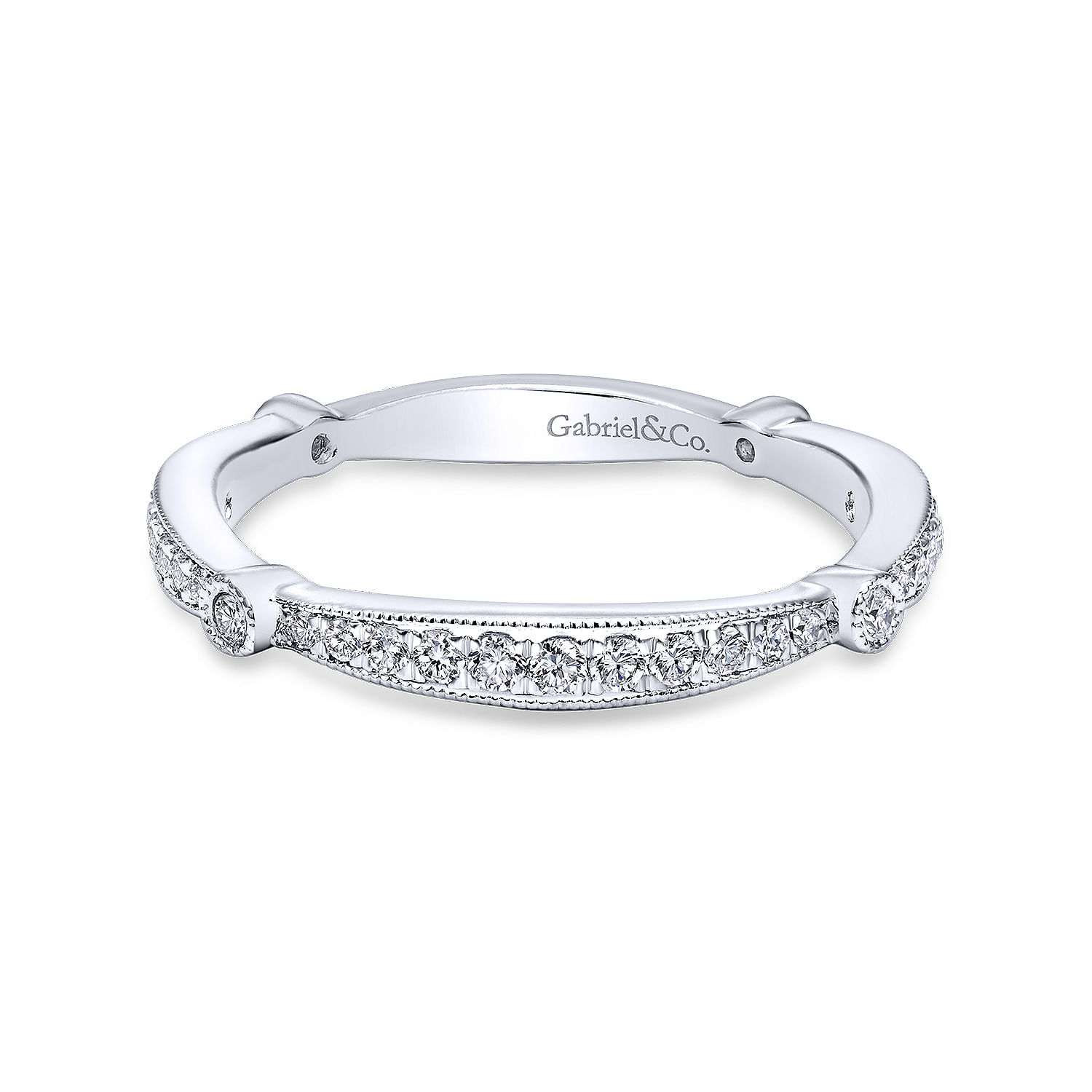 14k White Gold Diamond Straight 14k White Gold Diamond Straight